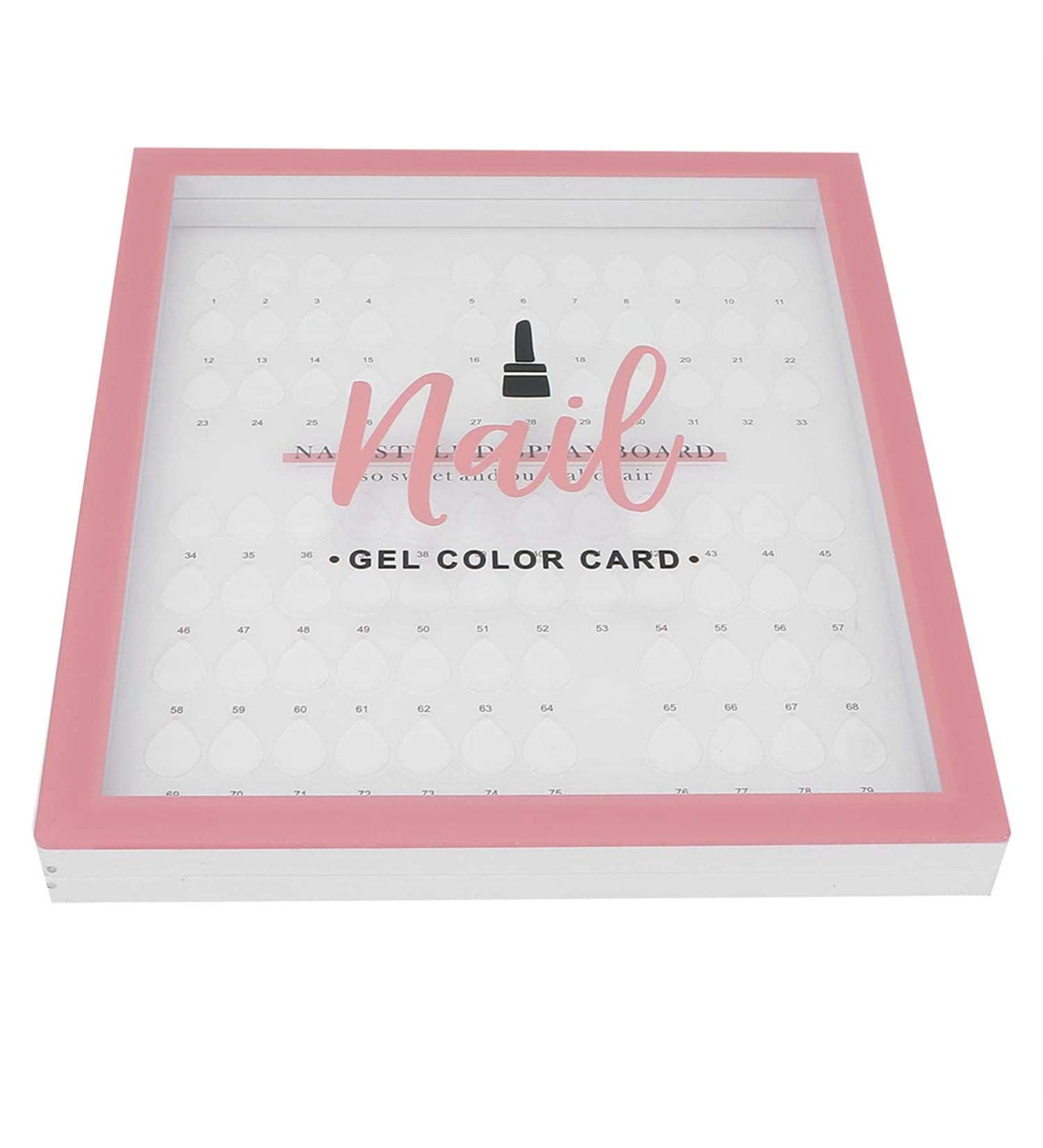 Nail Display Book with Magnetic Closure | 79 Color Pattern Guide for Home Parties & Travel - Buy Online on GoSupps.com