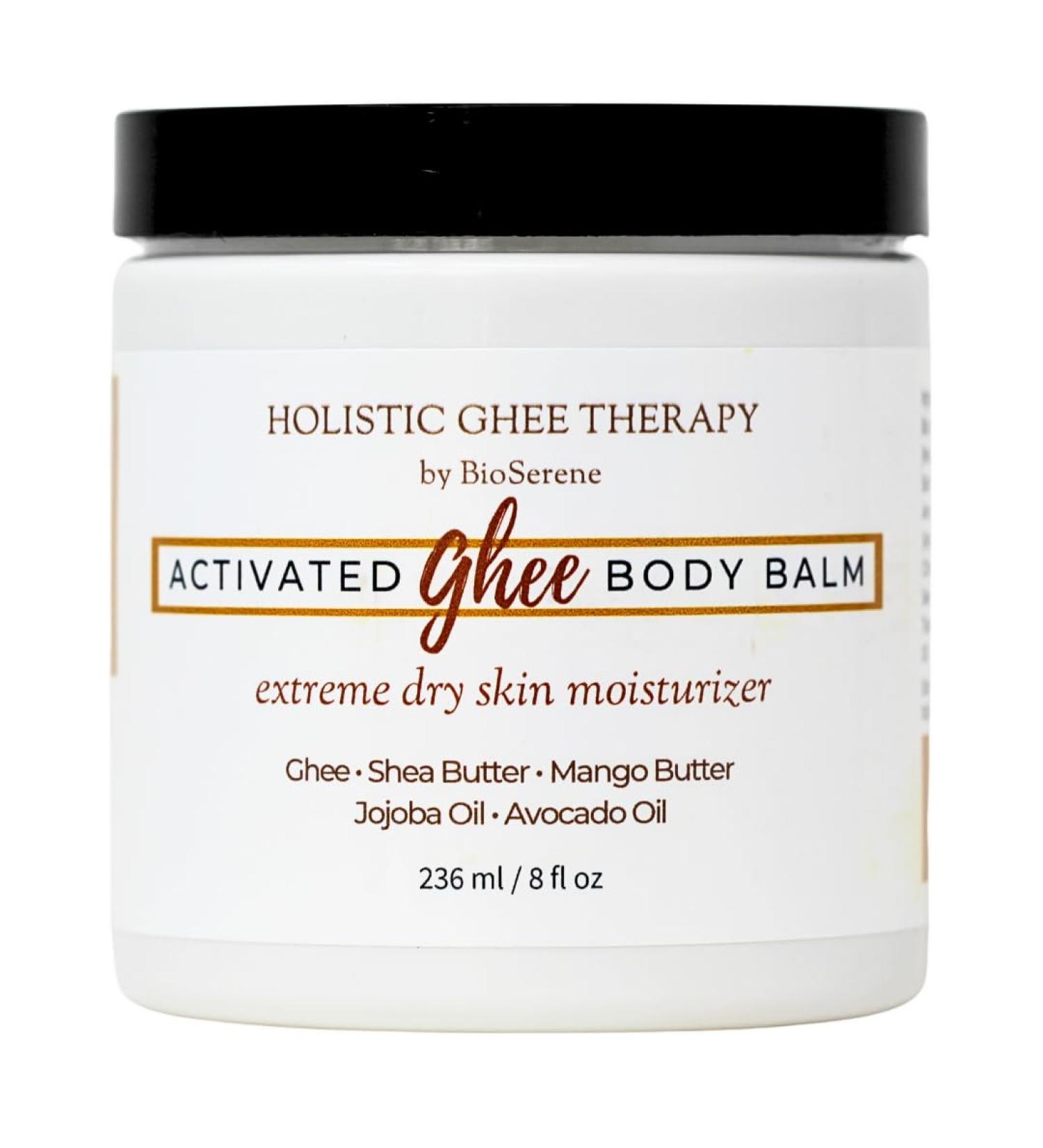 Activated Ghee Body Oil & Balm - Premium Shea Moisturizer for Extra Dry Skin | Nourishing Ghee Shea Butter & Coconut Oil | After Sun Care (8 oz - Buy Online on GoSupps.com