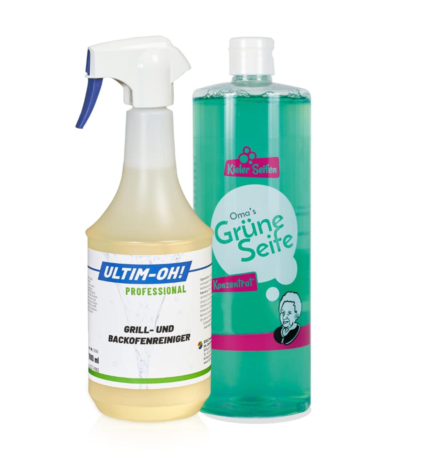 Kieler Soaps Value Set Green Soap and Grill Cleaner - For garden grill and spring cleaning Green Soap + Grill Cleaner 2 l