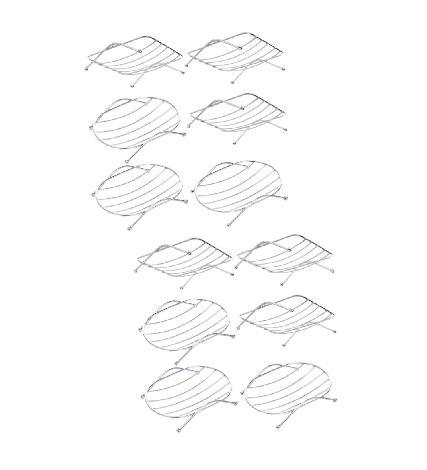 Ciieeo 12 Pcs Stainless Steel Drainer Metal In Sink Sponge Holder Draining Soap Container Soap Organizer Bathroom Soap Holder Soap Rack Travel Chrome Plated Iron Soap Dish Take a Bath - Buy Online on GoSupps.com