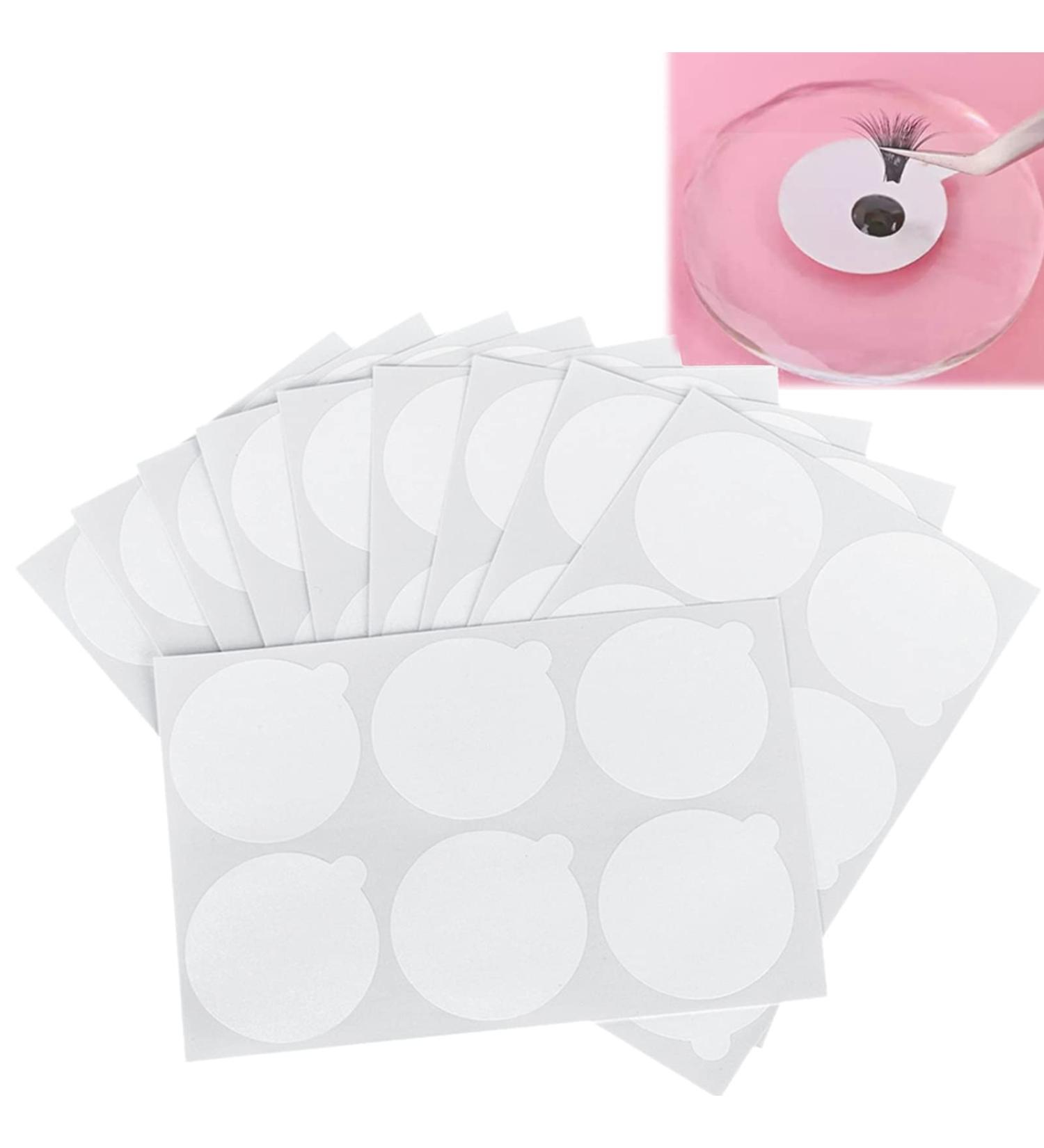 Eyeline Glue Palette - 180pcs Waterproof Sticker Paper for Eyelash Glue Holders on Jade Stone | Disposable & Durable - Buy Online on GoSupps.com