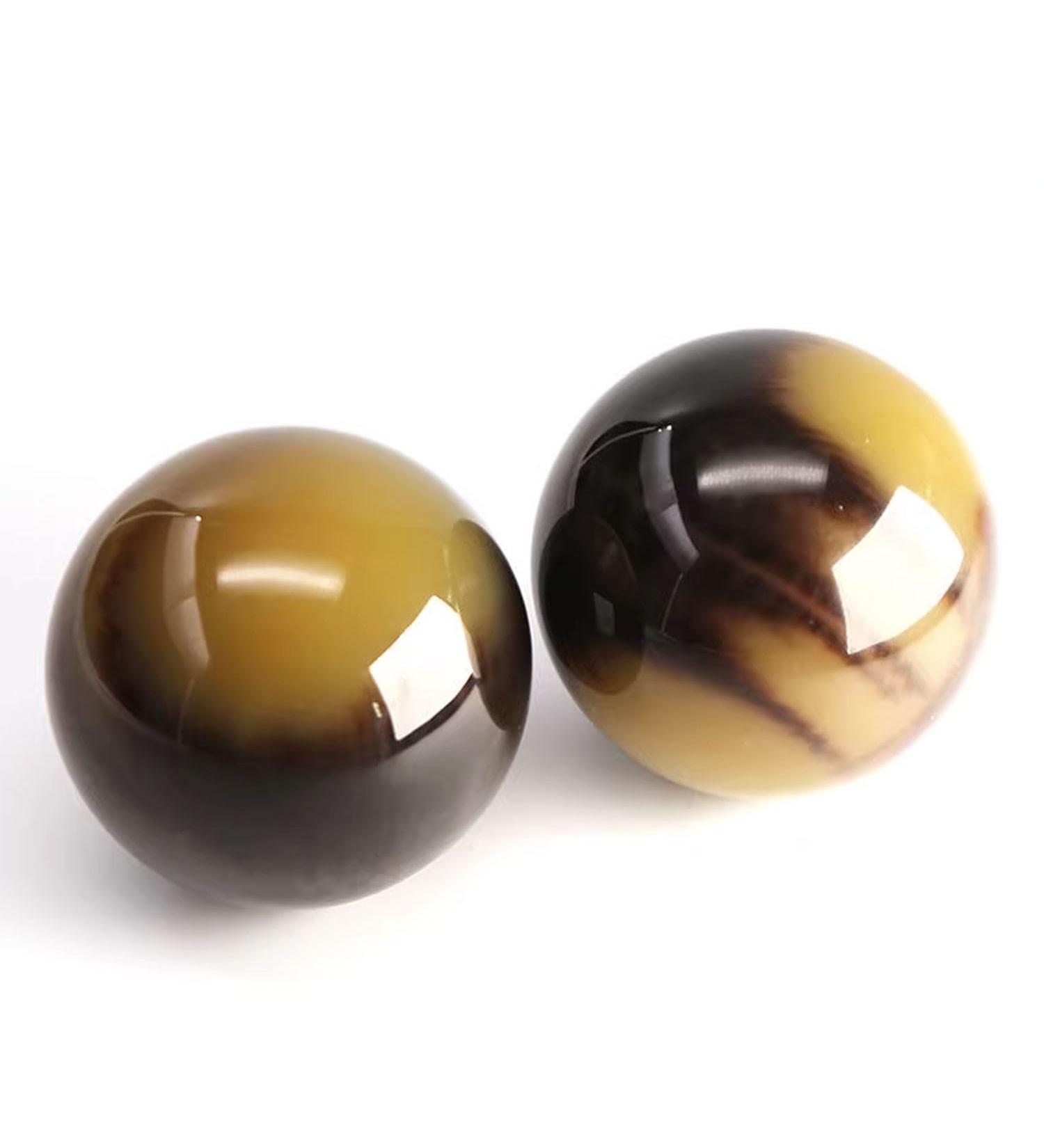 Unbit Baoding Balls - 50mm Magnetic Stress Relief Balls for Hand Movement & Relaxation | Strong Horn Shape | Chinese Traditional Design - Buy Online on GoSupps.com