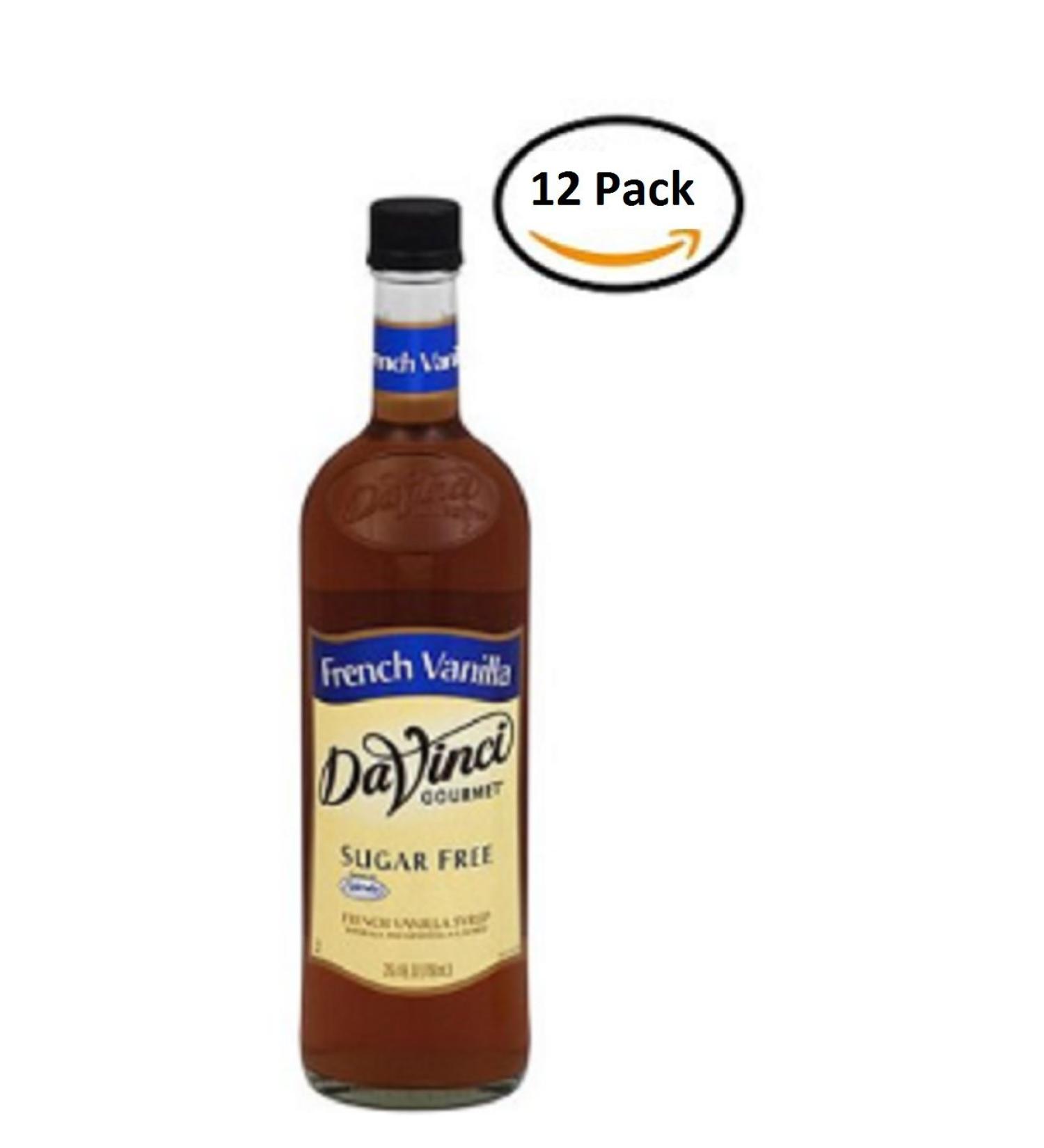 DaVinci Gourmet Sugar Free French Vanilla Classic Syrup 25.4 fl oz (Pack of 12)