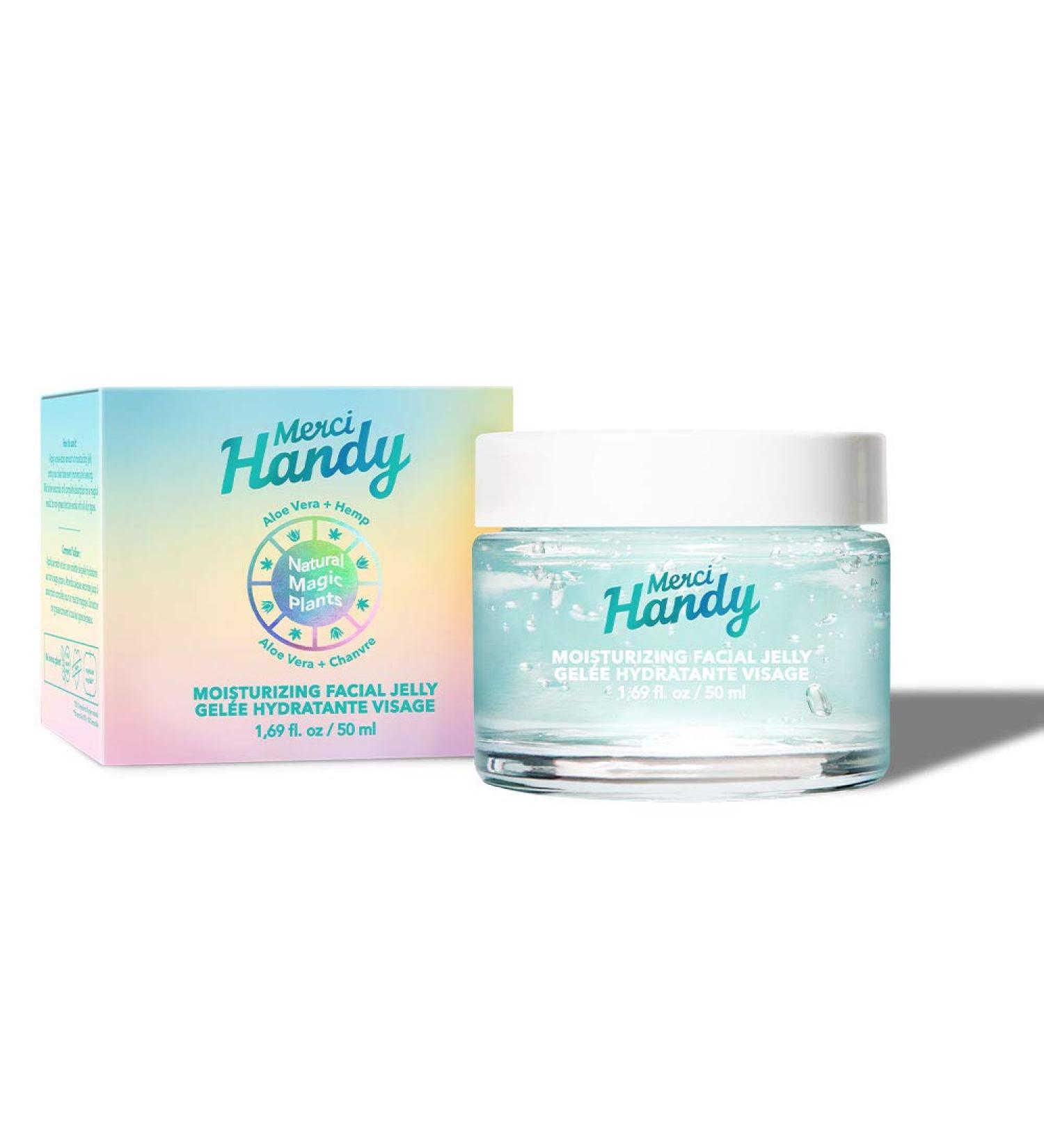 Merci Handy Moisturising Face Jelly - Aloe Vera & Hemp Oil - Vegan - 1.75 fl oz - Buy Internationally - Buy Online on GoSupps.com