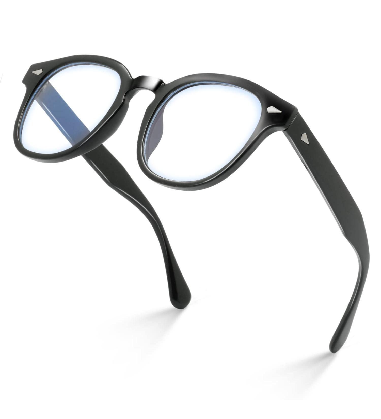 VISOONE Round Blue Light Blocking Glasses - Anti-Glare Square Eyewear for Gaming | Unisex Design for Men & Women - Buy Online on GoSupps.com