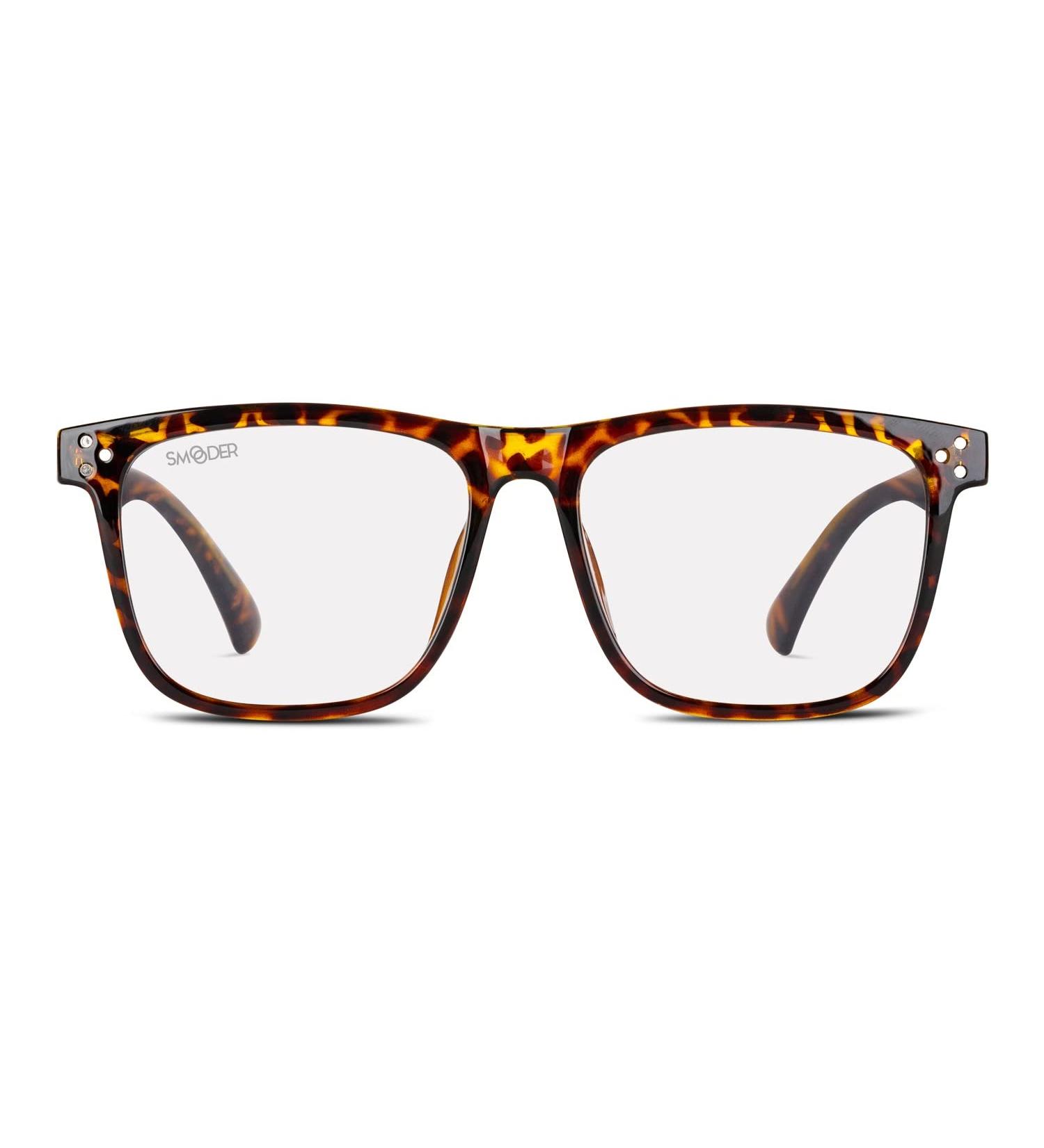Buy SMOODER Computer Glasses AMPERE - Stylish Blue Light Blocking Glasses for Men & Women - Classy Tortoise Design for Eye Comfort - Buy Online on GoSupps.com