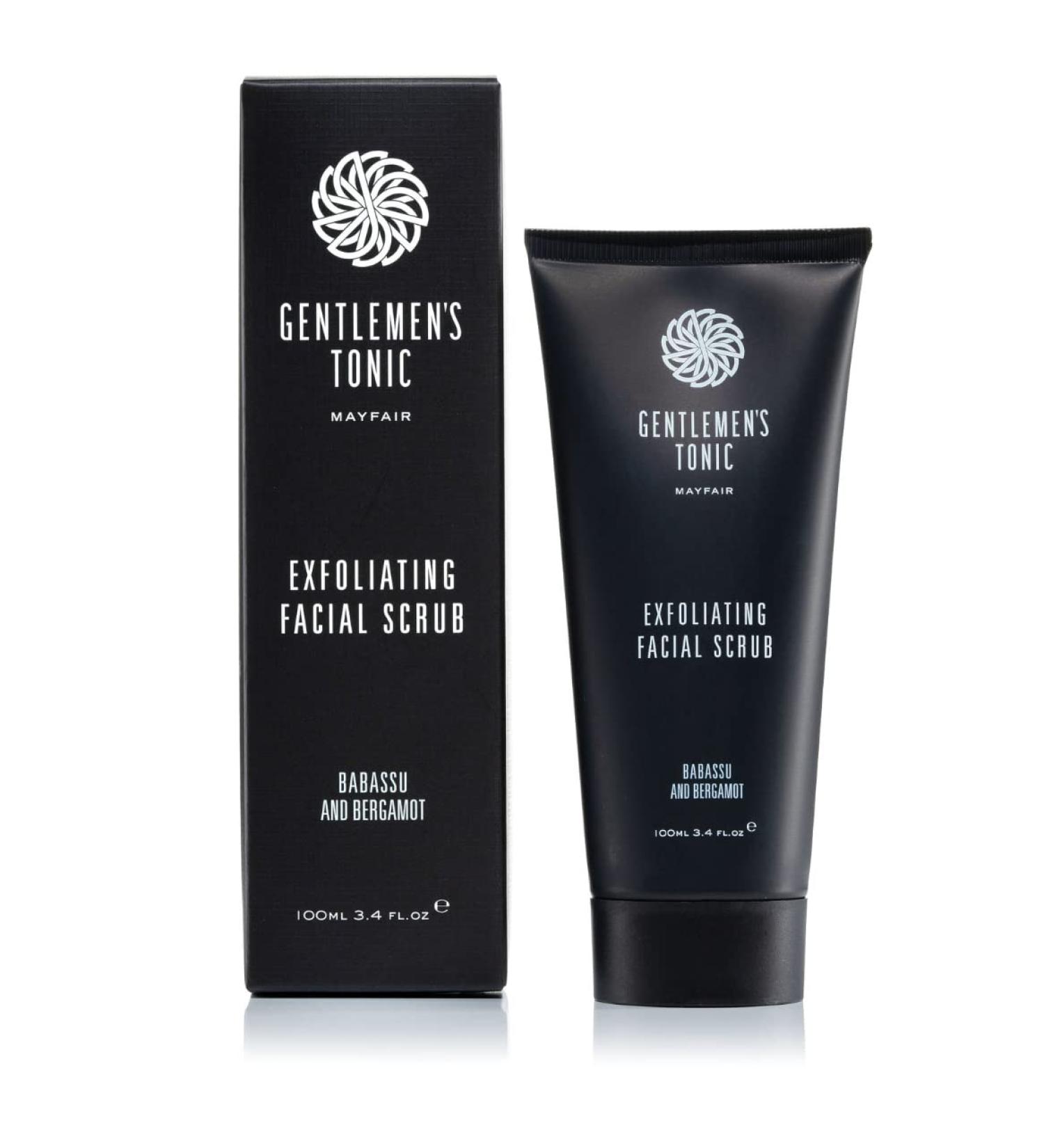 Gentlemen's Tonic Exfoliating Face Scrub for Men - Brighter Complexion and Fewer Spots (100 ml) - Buy Online on GoSupps.com