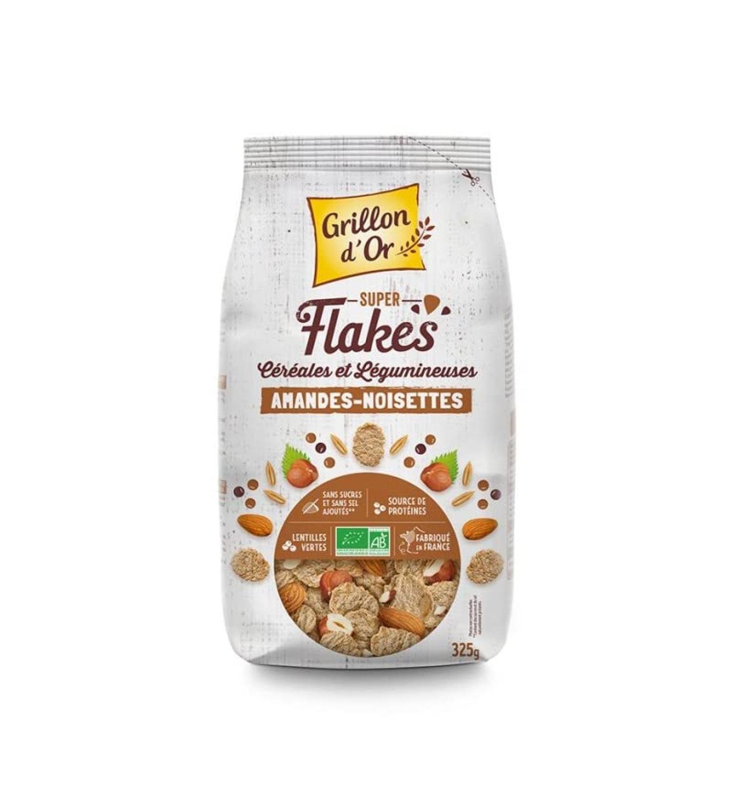 Golden Cricket Super Flakes Cereals & Legumes Almonds-Hazelnuts 325 g