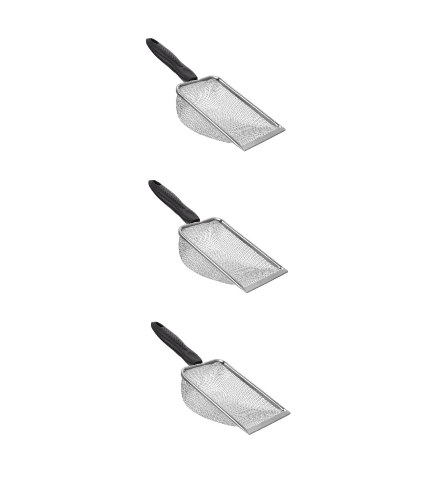 Sosoport 3 Pcs Climbing Pet Sand Excrement Shovel Tortoise Terrarium Tank Kit Stainless Steel Supplies Gecko 27X10X5CMx3pcs Blackx3pcs - Buy Online on GoSupps.com