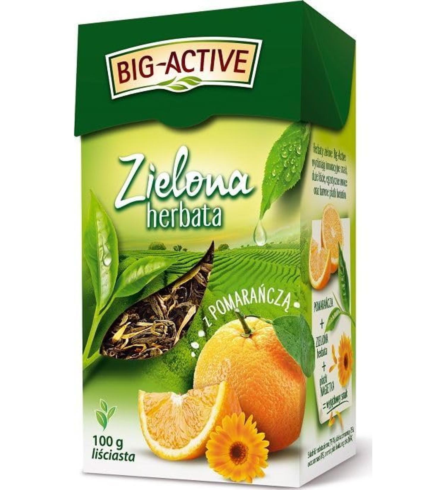 Green Tea With Orange Herbal Tea Natural Pure And Refreshing Herbal Fruit Infusion Herbapol