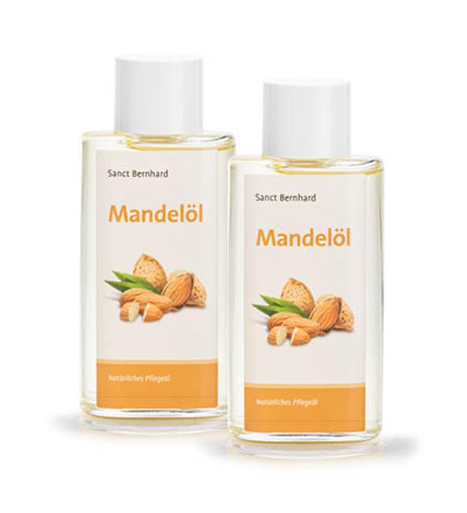 Sanct Bernhard almond oil - natural care oil a classic in skin care content 2 x 100 ml 100 ml (pack of 2)