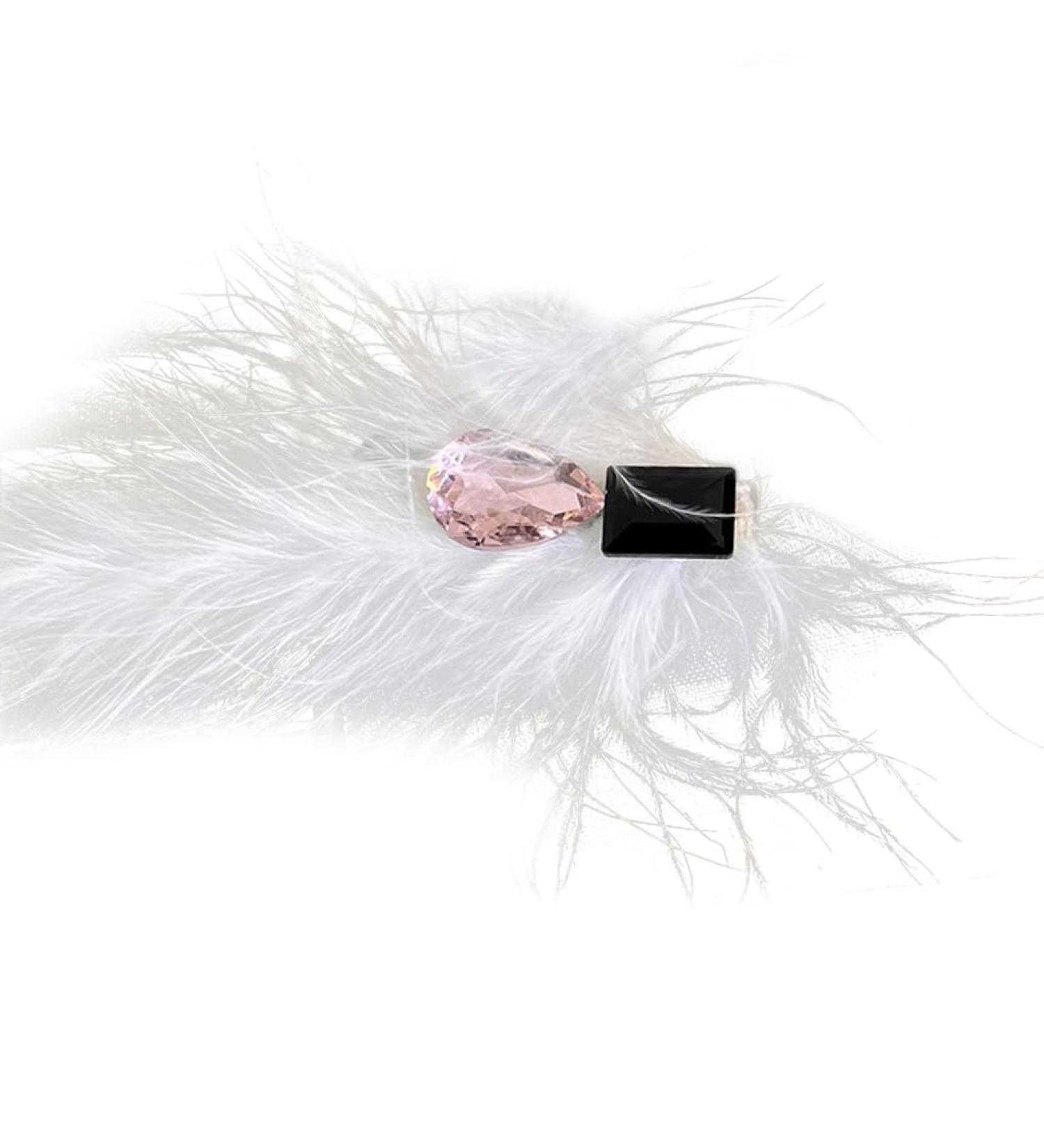 xbiez Girls Hair Clip Sparkly Hairpin Y2K Bunches Headdress Hair Accessories Feather Large Crystal Duckbill Clip Hairpin 3 - Buy Online on GoSupps.com