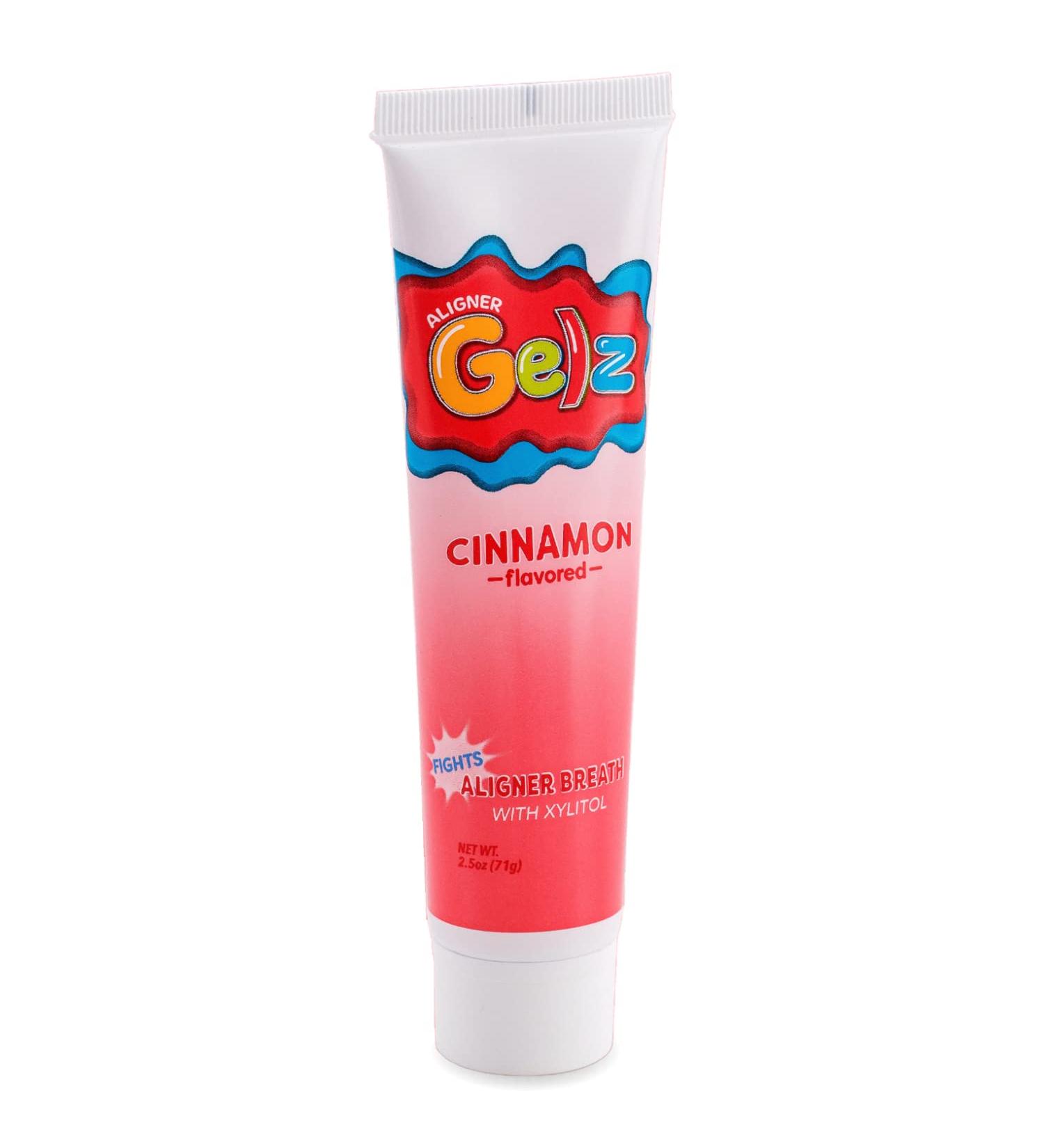 Smile Defend Aligner Gelz - Cinnamon 2.5 oz | Freshens Breath All Day | For Clear Retainers & Aligners - Buy Online on GoSupps.com