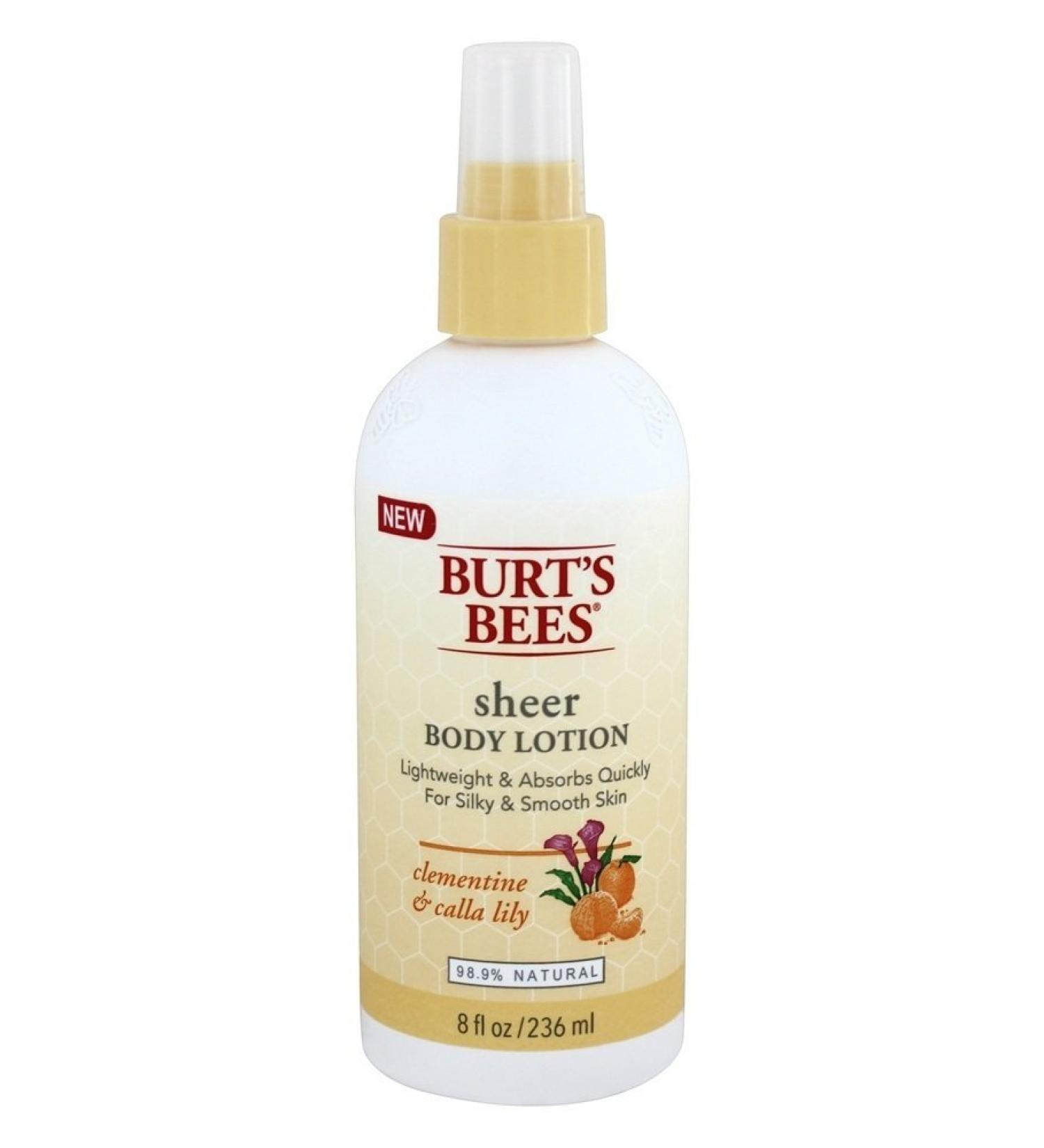 BURTS BEES Sheer Body Lotion - Clementine And Calla Lily 8 FZ Clementine And Calla Lily 8 Fl Oz (Pack of 1)