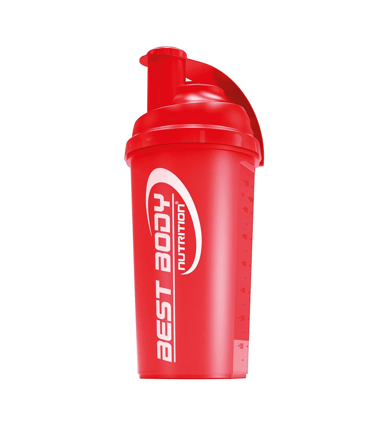 Best Body Nutrition Protein Shaker - BPA Free Red 700ml | Durable & Stylish Protein Shaker for Smoothies & Shakes - Buy Online on GoSupps.com