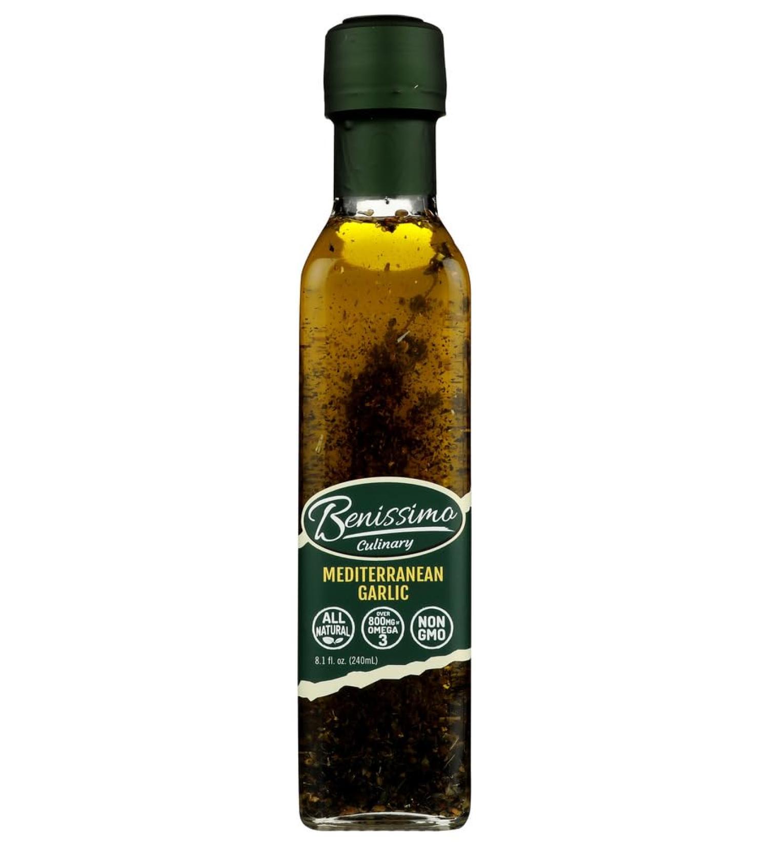 Benissimo Oil Medtrnean Garlic 8.1 OZ (Pack of 4) - Buy Online on GoSupps.com