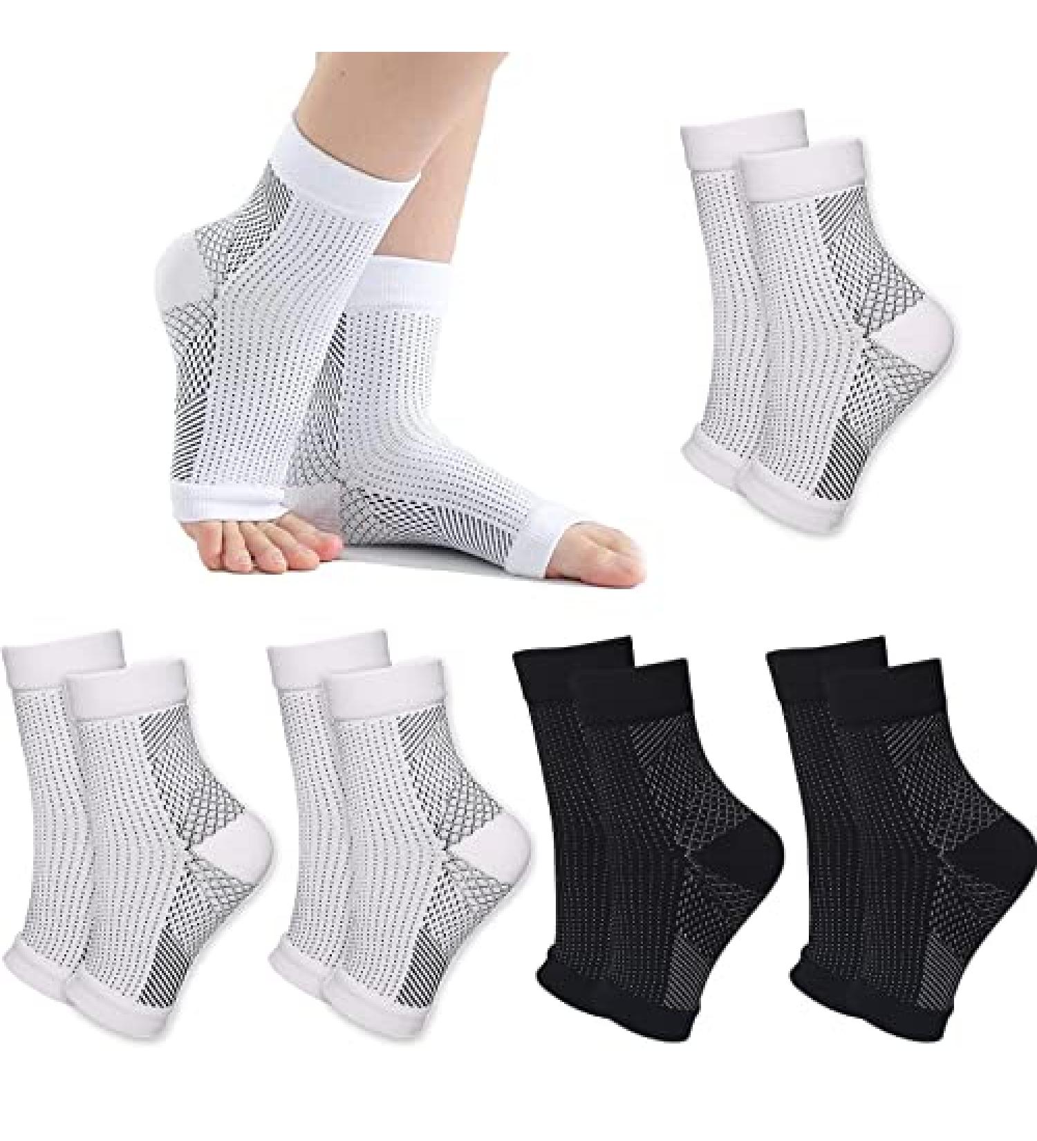 IVYDREVER Neuropathy Pain Relief Compression Socks - 5 Pairs for Women and Men, Multicolor Large-X-Large - Buy Online on GoSupps.com