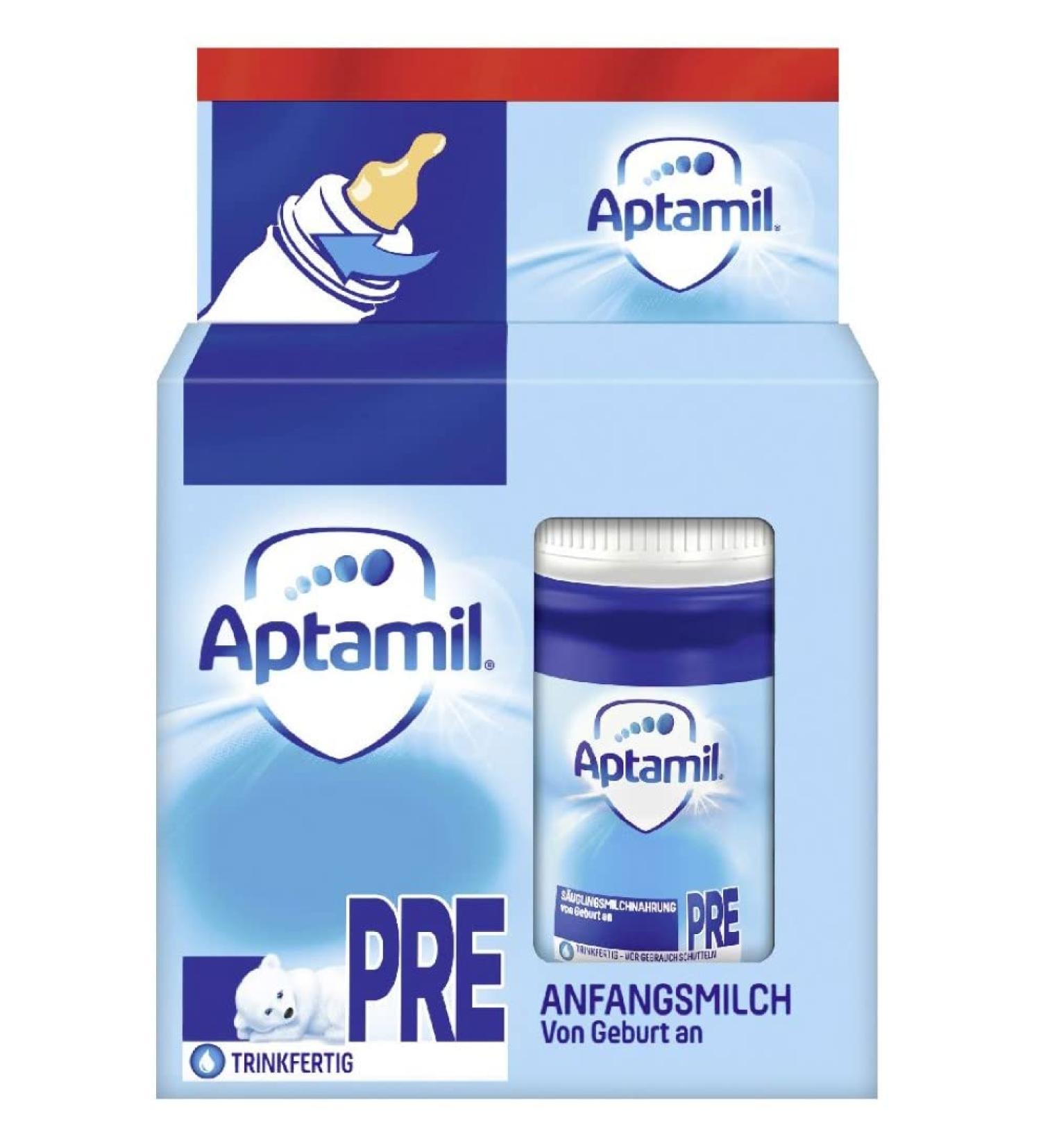 Milupa APTAMIL Pre infant formula from birth ready to drink (2 x 90 ml)