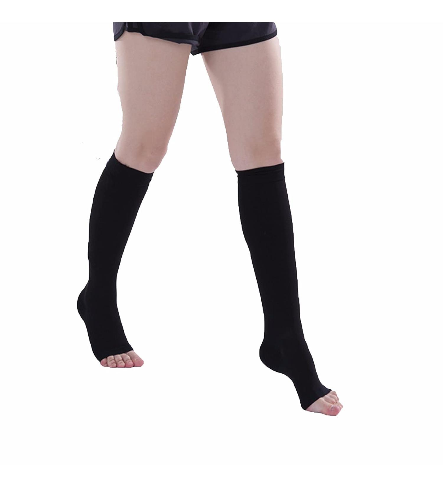 WSYKC Compression Stockings 23-32mmHg - Ideal for Home Sleep & Active Use | Black Medical-Grade Support for Teachers & Athletes - Size M - Buy Online on GoSupps.com