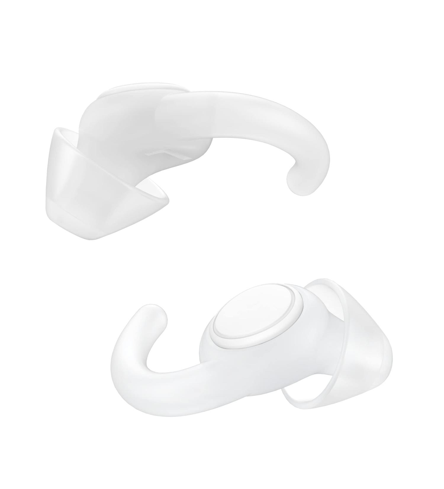 Afflatus Noise Cancelling Ear Plugs for Sleep - 2 Pairs (S+L) in Gift Box | Reusable Comfortable Earplugs for Sleeping, Snoring, Noise Reduction - Transparent - Buy Online on GoSupps.com