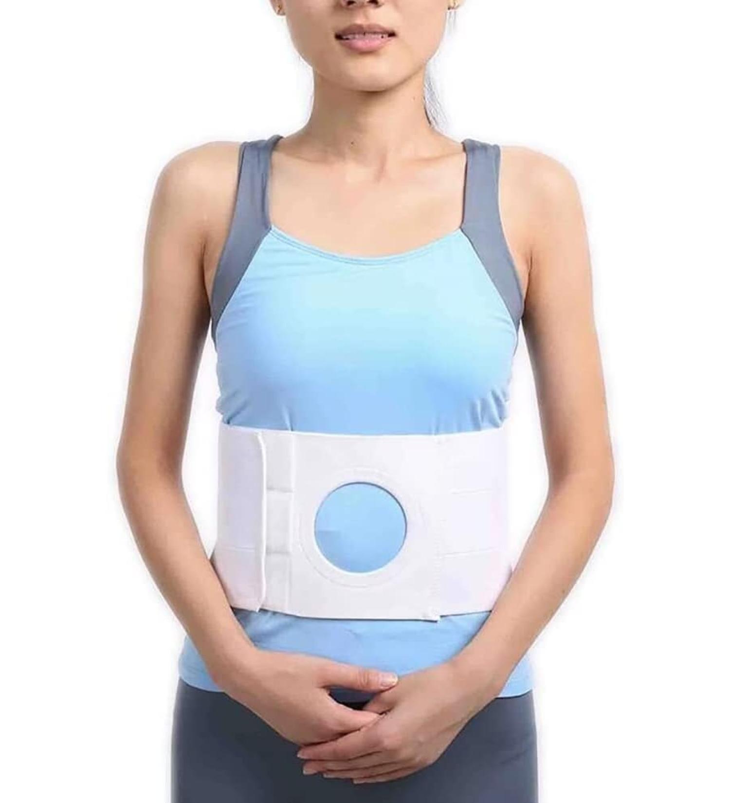 Stoma Support Hernia Belt - Breathable & Stretchy Ostomy Belt for Colostomy & Hernia Relief (X-Large - Buy Online on GoSupps.com