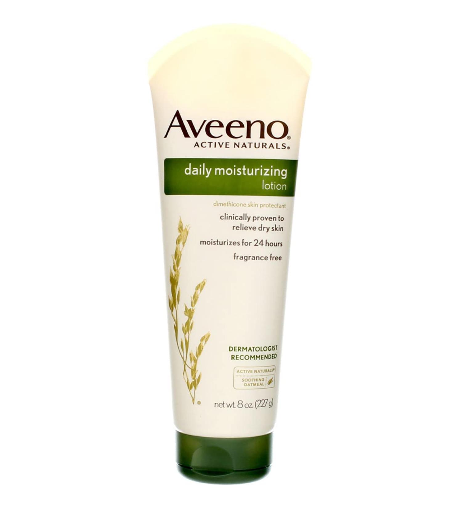 Aveeno Daily Moisturizing Body Lotion with Soothing Oat, Rich Emollients - 8 fl. oz (Pack of 2) - Buy Online on GoSupps.com