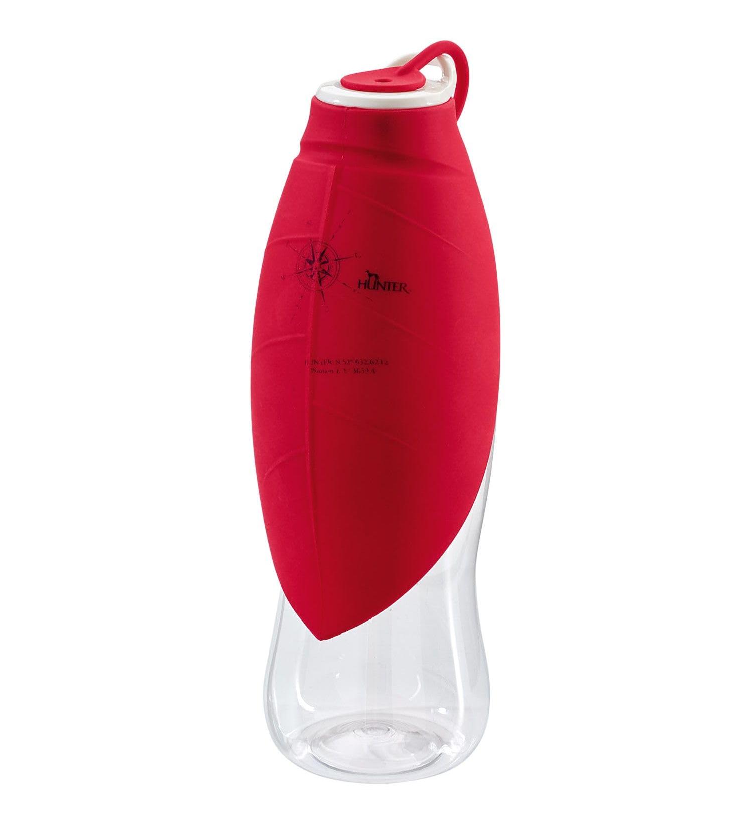 HUNTER 550ml Outdoor Drinking Bottle with Silicone Bowl - Red | International Shipping Available - Buy Online on GoSupps.com