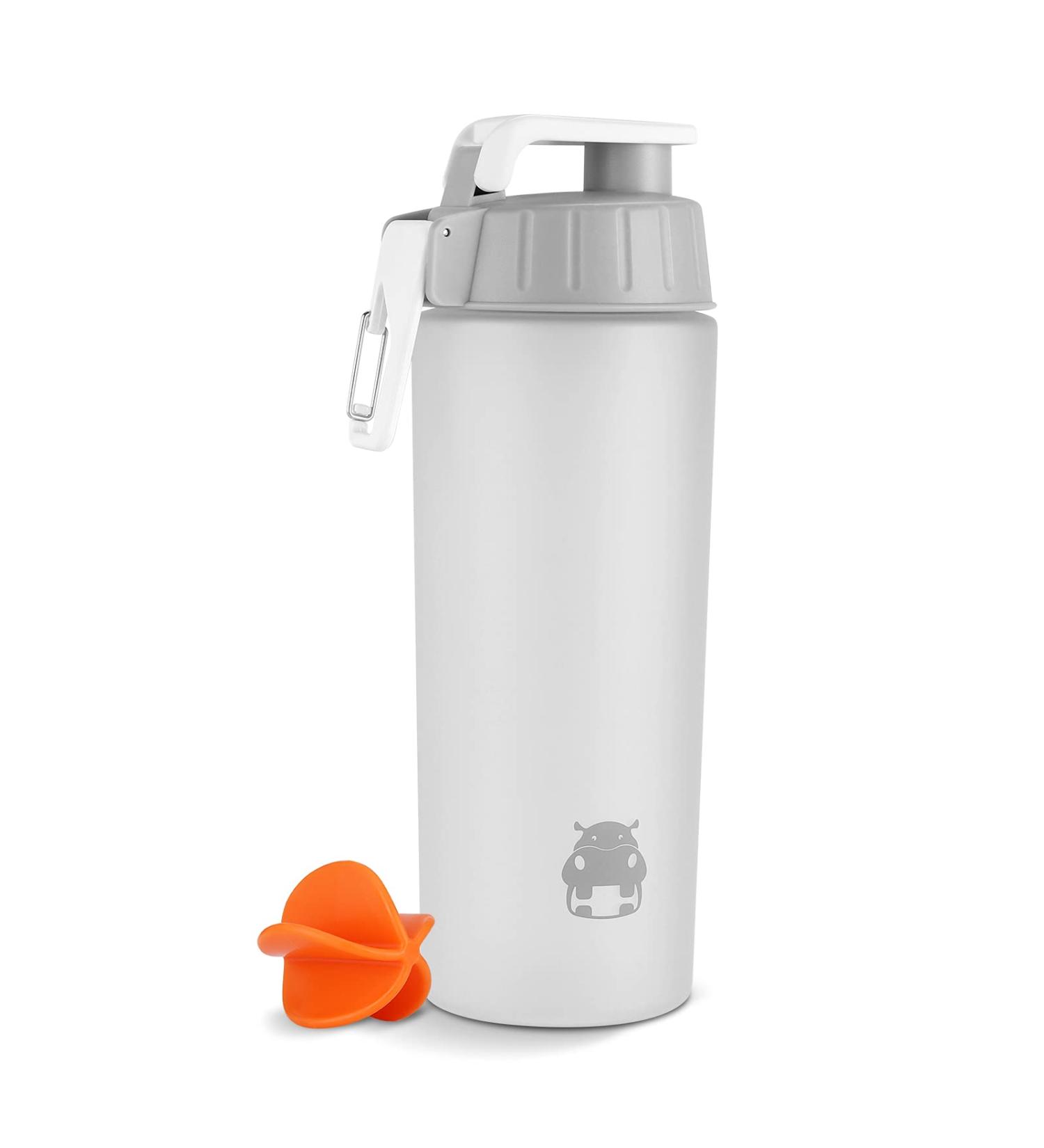 BONMIXC Tritan Protein Shaker Bottle 28oz - BPA/BPS/BPF Free Sports Cup with Mixer - Frosted White - Buy Online on GoSupps.com