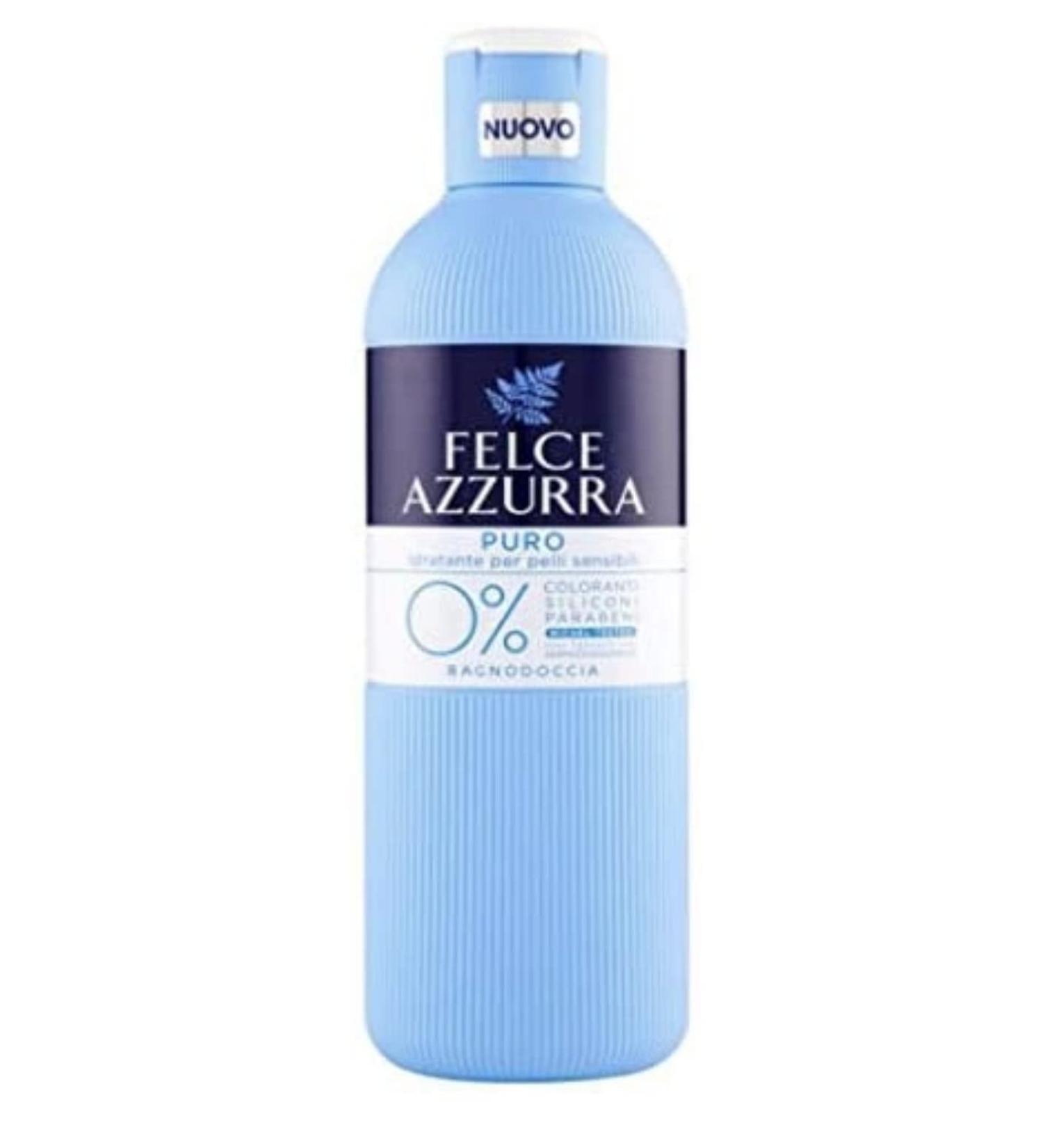 3X Felce Azzurra Pur 0% Peaux Sensibles Bain Moussant Mousse de bain douche 650ML