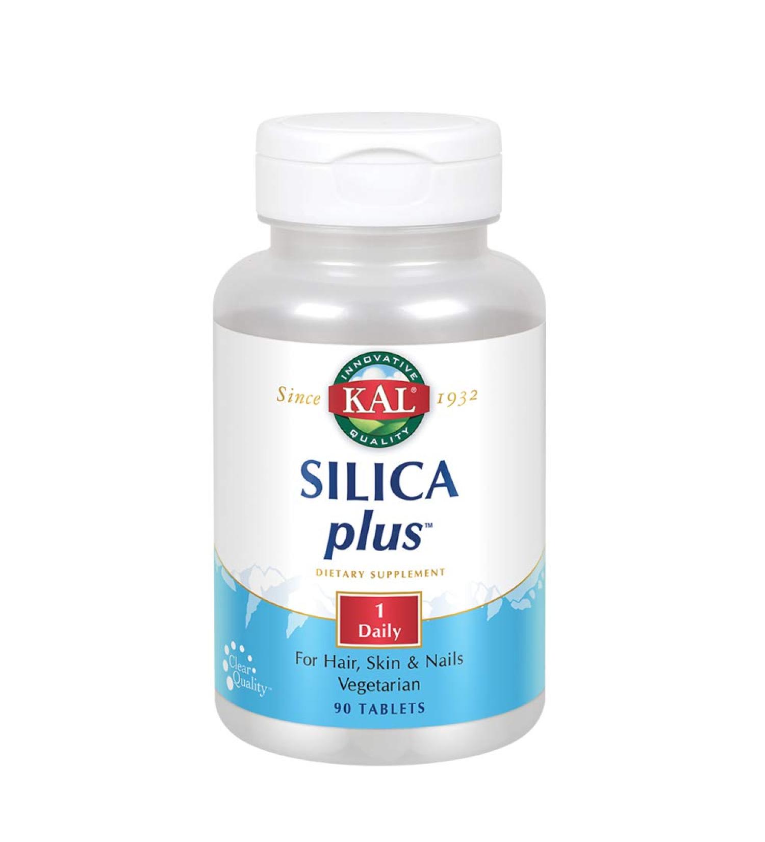 Kal Silica Plus Tablets - 90 Count | Hair, Skin & Nail Health Supplement - Buy Online on GoSupps.com