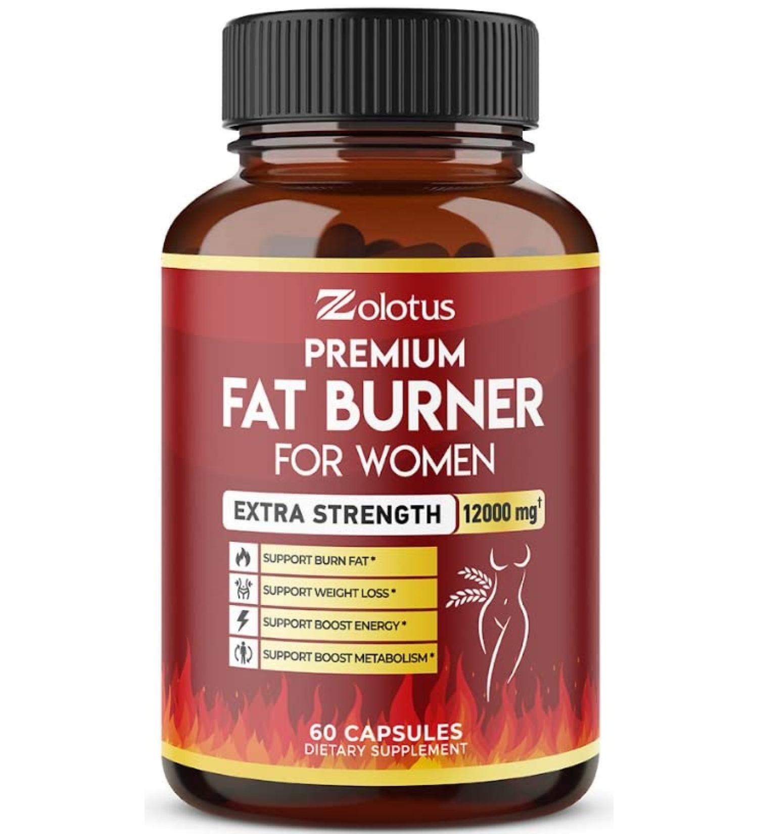 Premium Weight Loss Pills for Women & Men - Belly Fat Burners & Metabolism Booster - Green Tea Extract - Energy Pills - 2 Months Supply - Buy Online on GoSupps.com