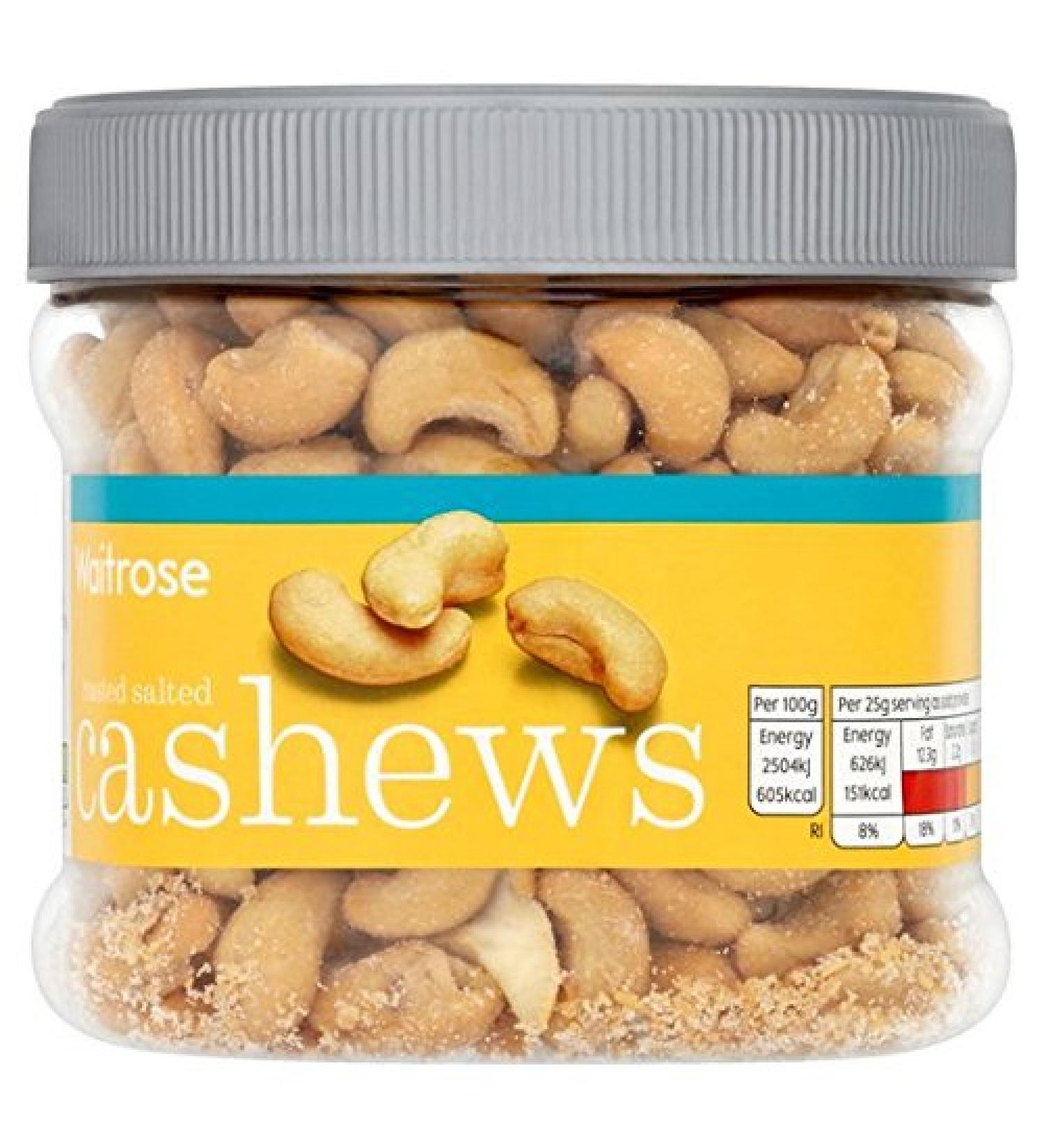 Waitrose Bo te de noix de cajou sal es 400 g