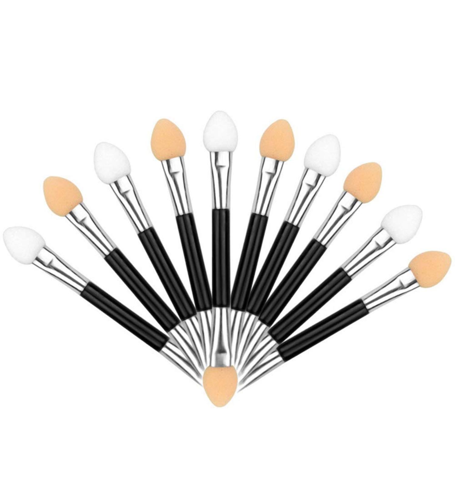10 Pieces Disposable Double Sided Eyeshadow Brushes - Double Ended Makeup Applicator Sponges for Flawless Eyeshadow Application - Buy Online on GoSupps.com
