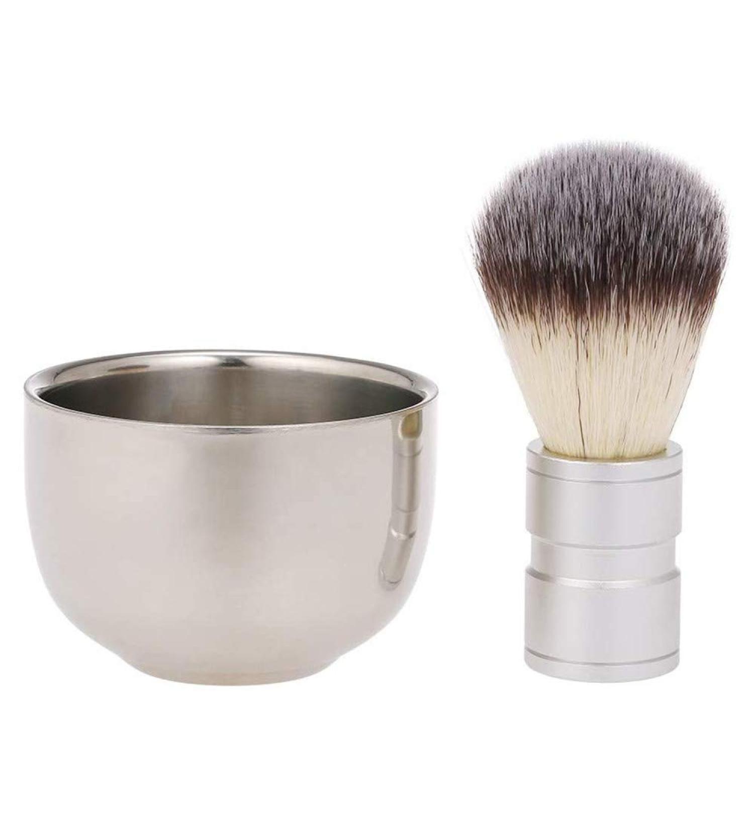 Buy Pofet Men's Shaving Brush & Soap Shell Cream Cup Set | Portable Beard Cleaning Tools for Salon & Home - Buy Online on GoSupps.com