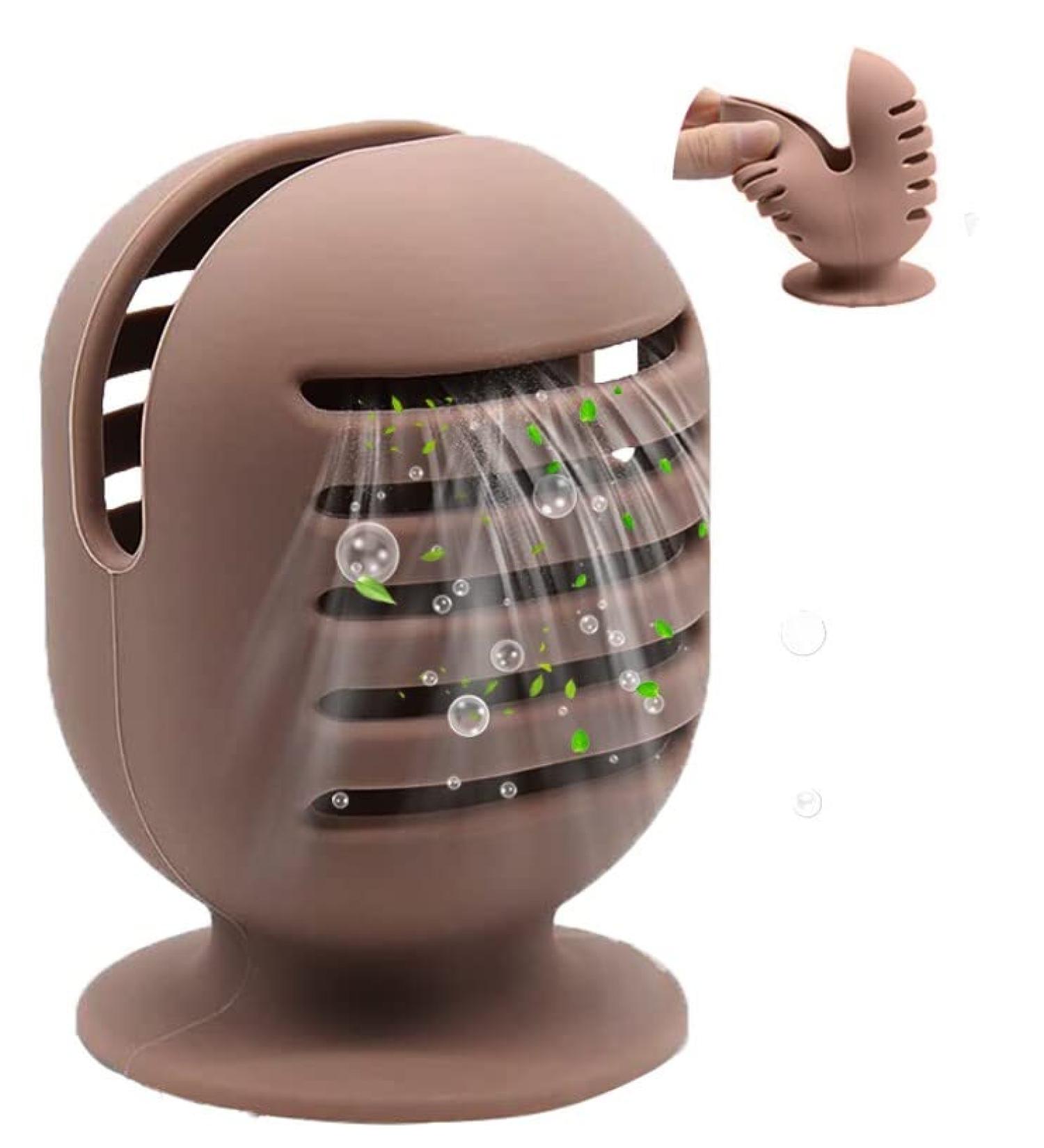 ELESDA Silicone Makeup Sponge Holder - Travel Friendly Beauty Blender Stand in Khaki - Buy Online on GoSupps.com