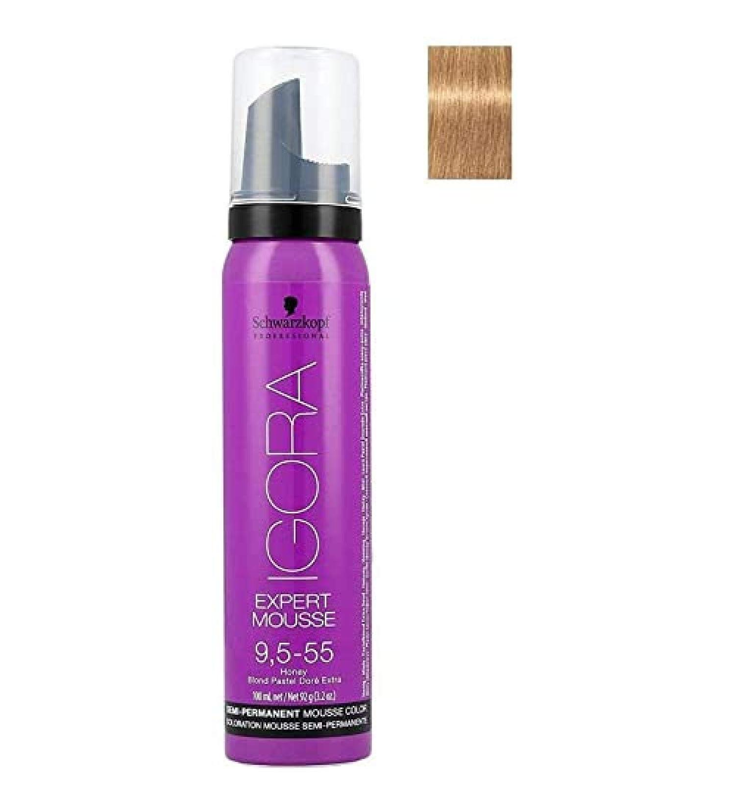 Schwarzkopf IGORA Expert Mousse 9.5-55 Honey 100 ml 9.5-55 Honey 100 ml (1 pack)