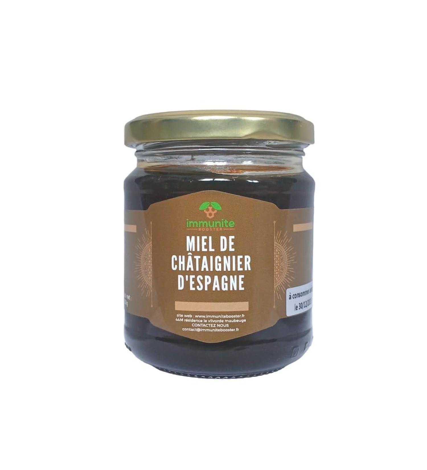 Pure Spanish chestnut honey - 250 g Net weight - natural honey - immunity BOOSTER - Buy Online on GoSupps.com