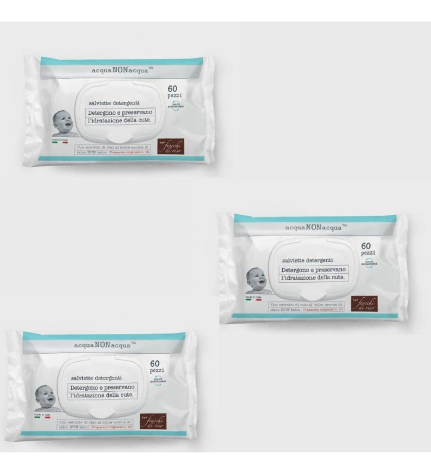Fiocchi di Riso 3 packs of cleaning cloths (60 pieces each) 60 pieces (pack of 3)