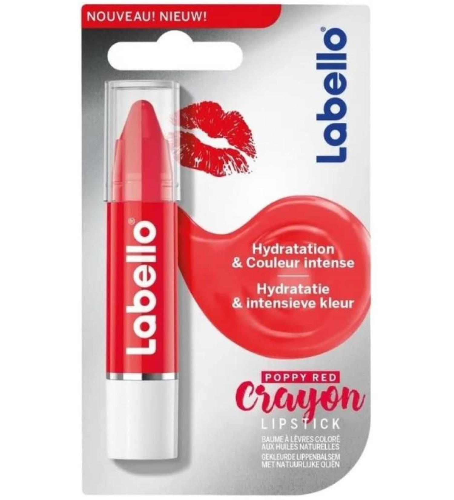 Labello LABELLO Pencil Pop Red 3G 1 piece Poppy Red