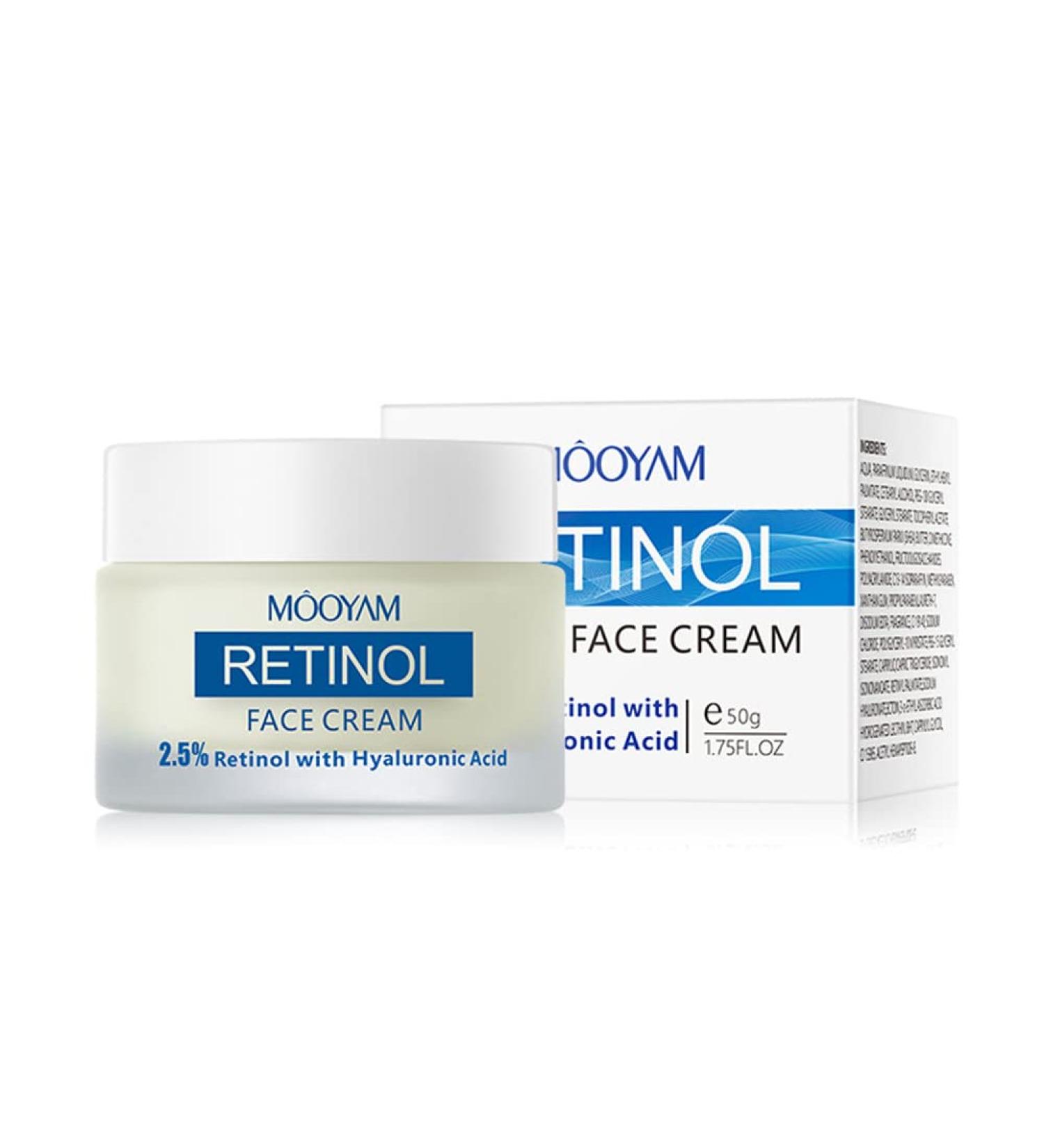 Retinol Cream for Face - 2.5% Retinol & Hyaluronic Acid Anti-Aging Moisturizer for All Skin Types - Buy Online on GoSupps.com