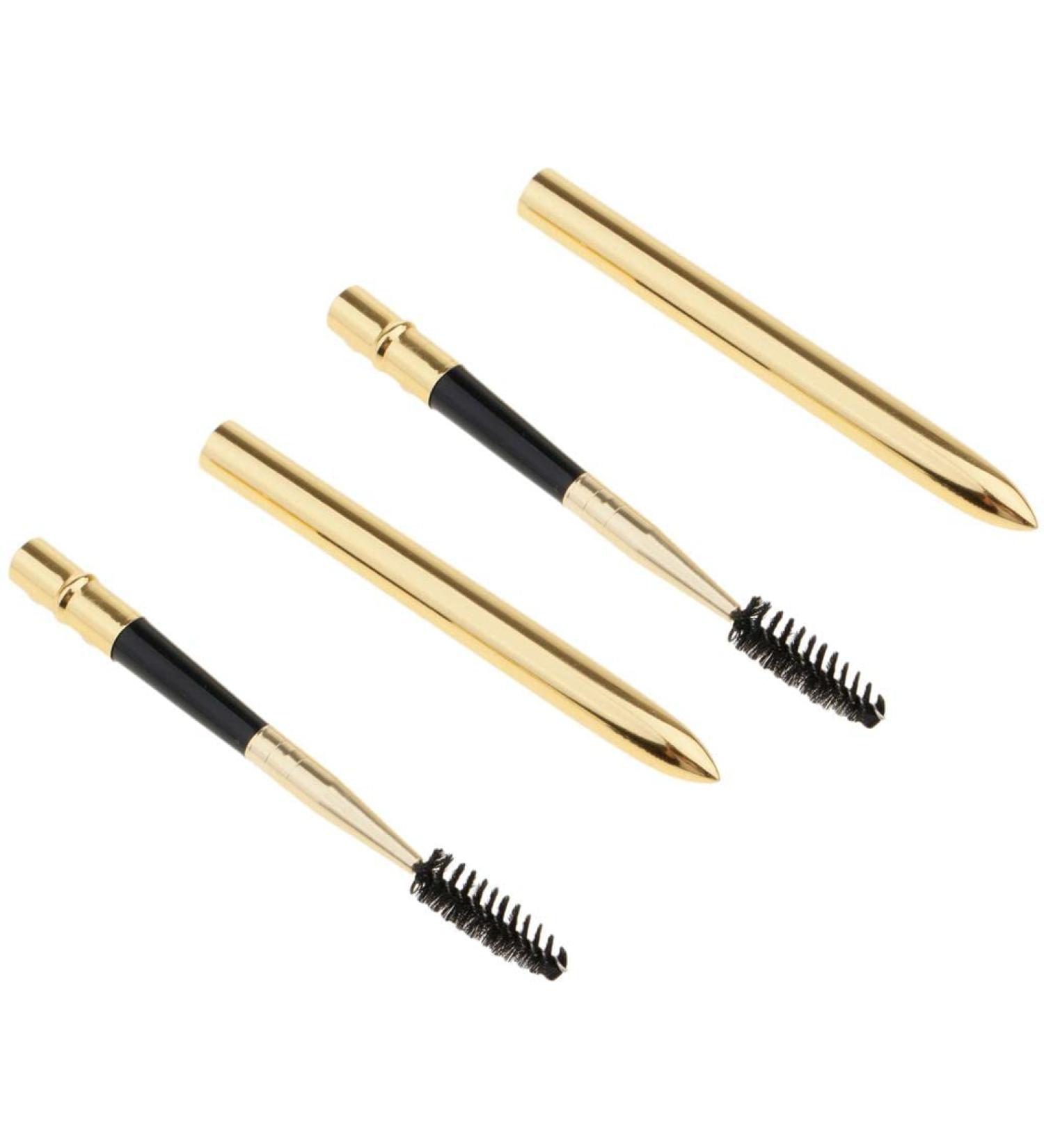 Jojomis Reusable Mascara Wands Makeup Lash Extension Brush Spiral Wood Handle 2pcs