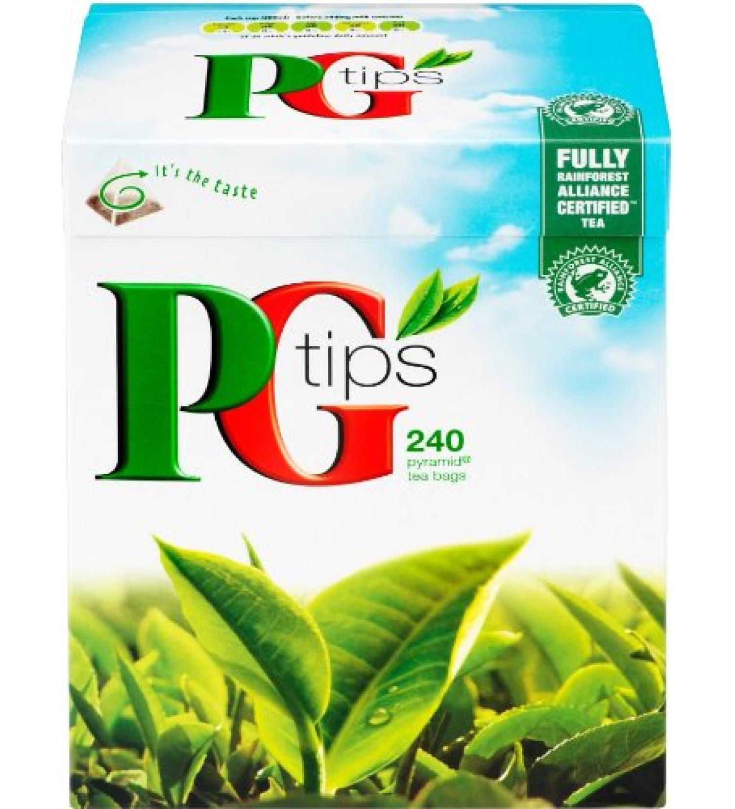 PG Tips 240 Original Pyramid Tea Bags from Great Britain 240 Count (Pack of 1)
