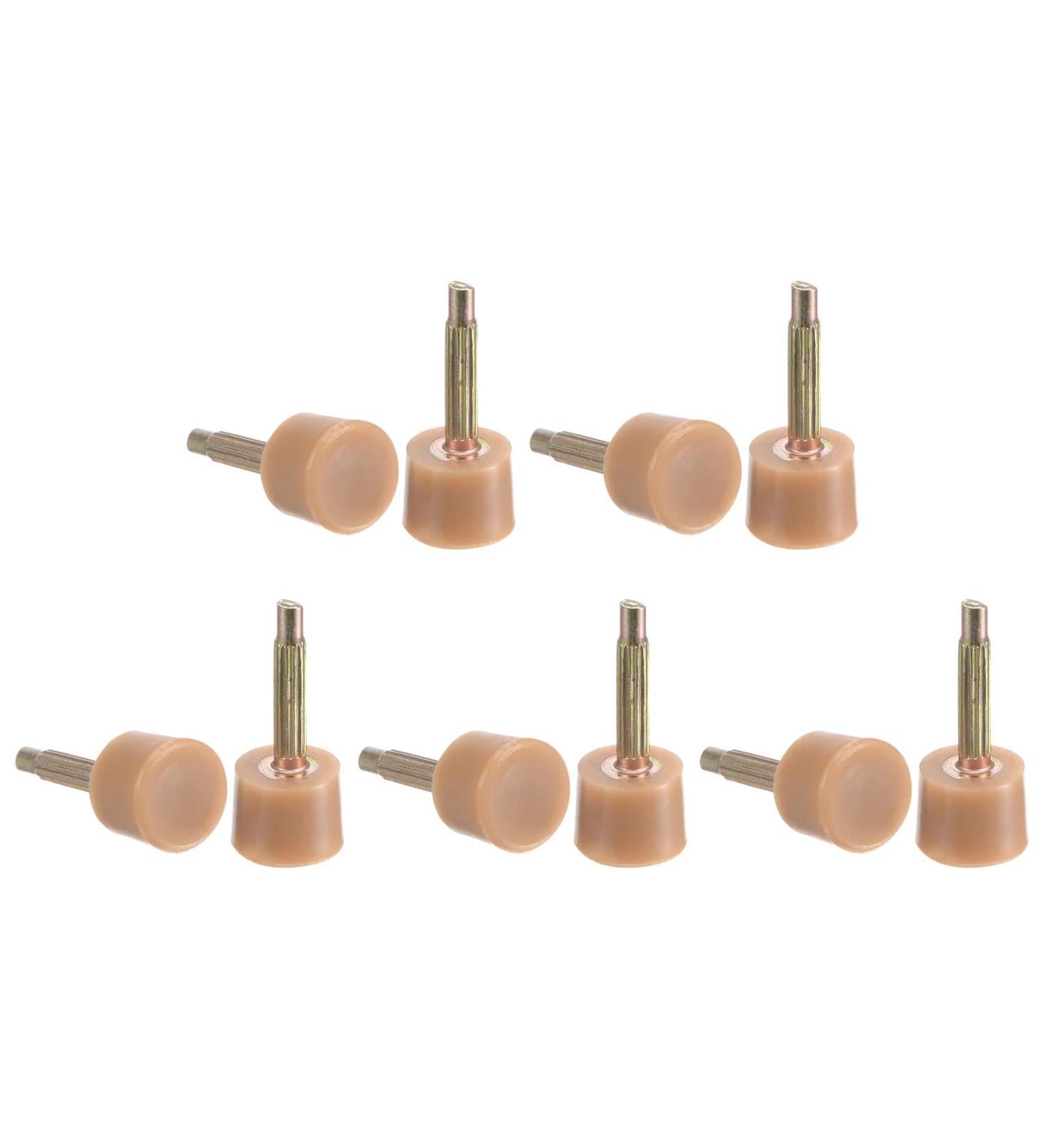 Buy HARFINGTON 5 Pairs TPU High Heel Tips - Replacement Tap Caps for Women s Heels 2.4mm Pin 7mm Round Shape Beige & Gold Tone Durable Heel Repair Caps - Buy Online on GoSupps.com