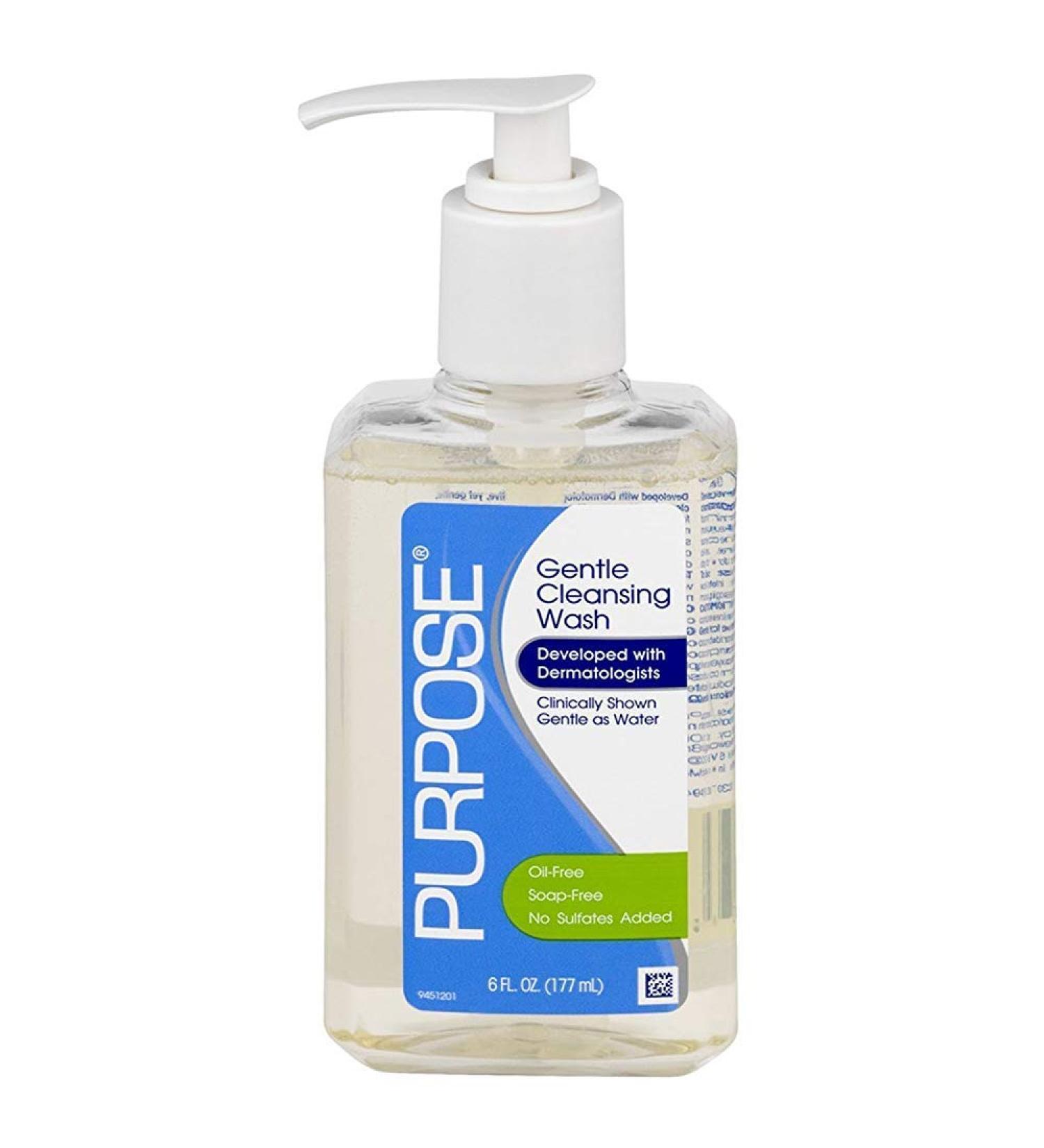 Purpose Gentle Cleansing Wash 6 oz - Mild Face Cleanser for Sensitive Skin - Buy Online on GoSupps.com