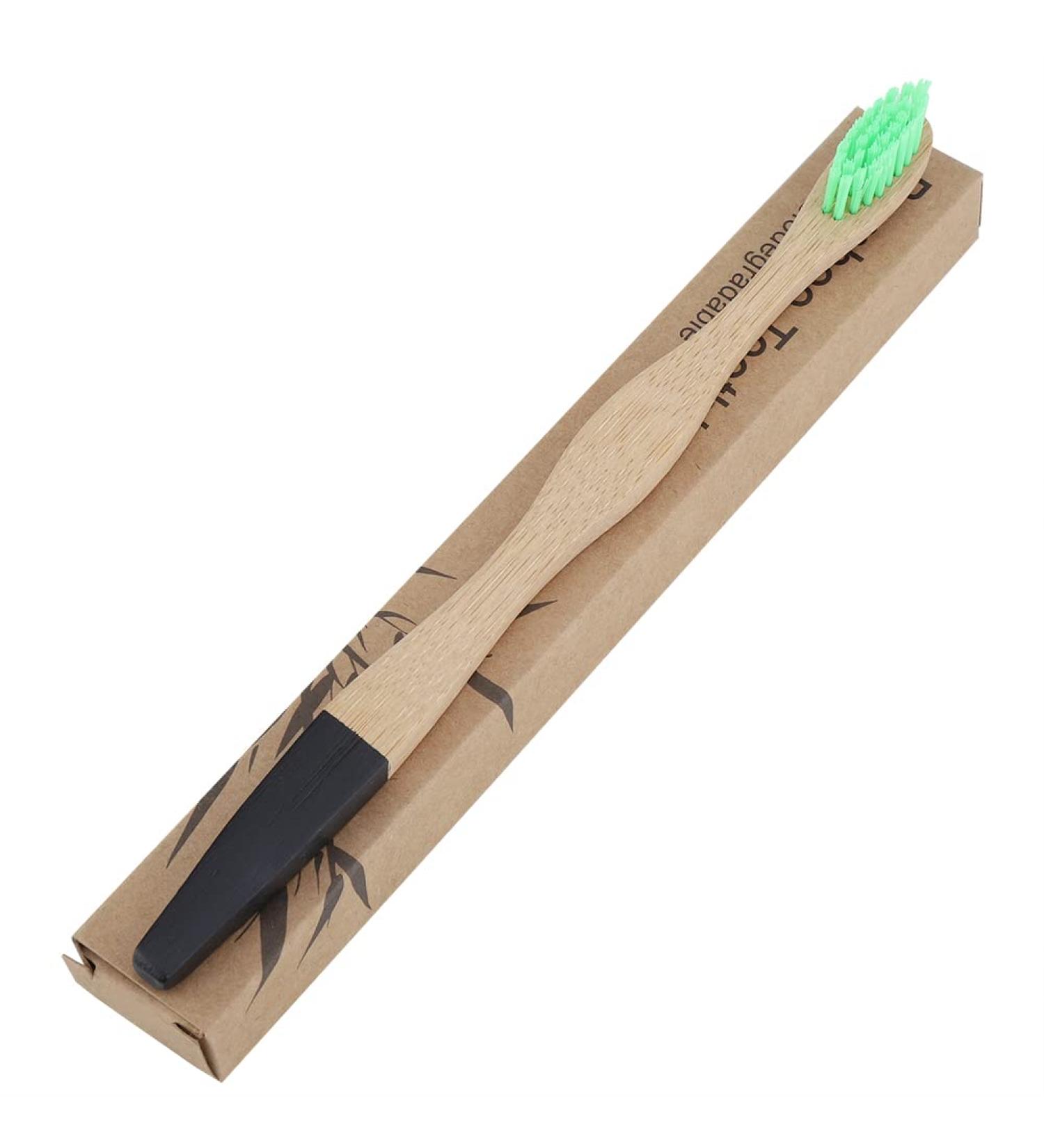 Eco-Friendly Bamboo Toothbrush for Adults | Soft Bristles & Sustainable Oral Care - Buy Online on GoSupps.com