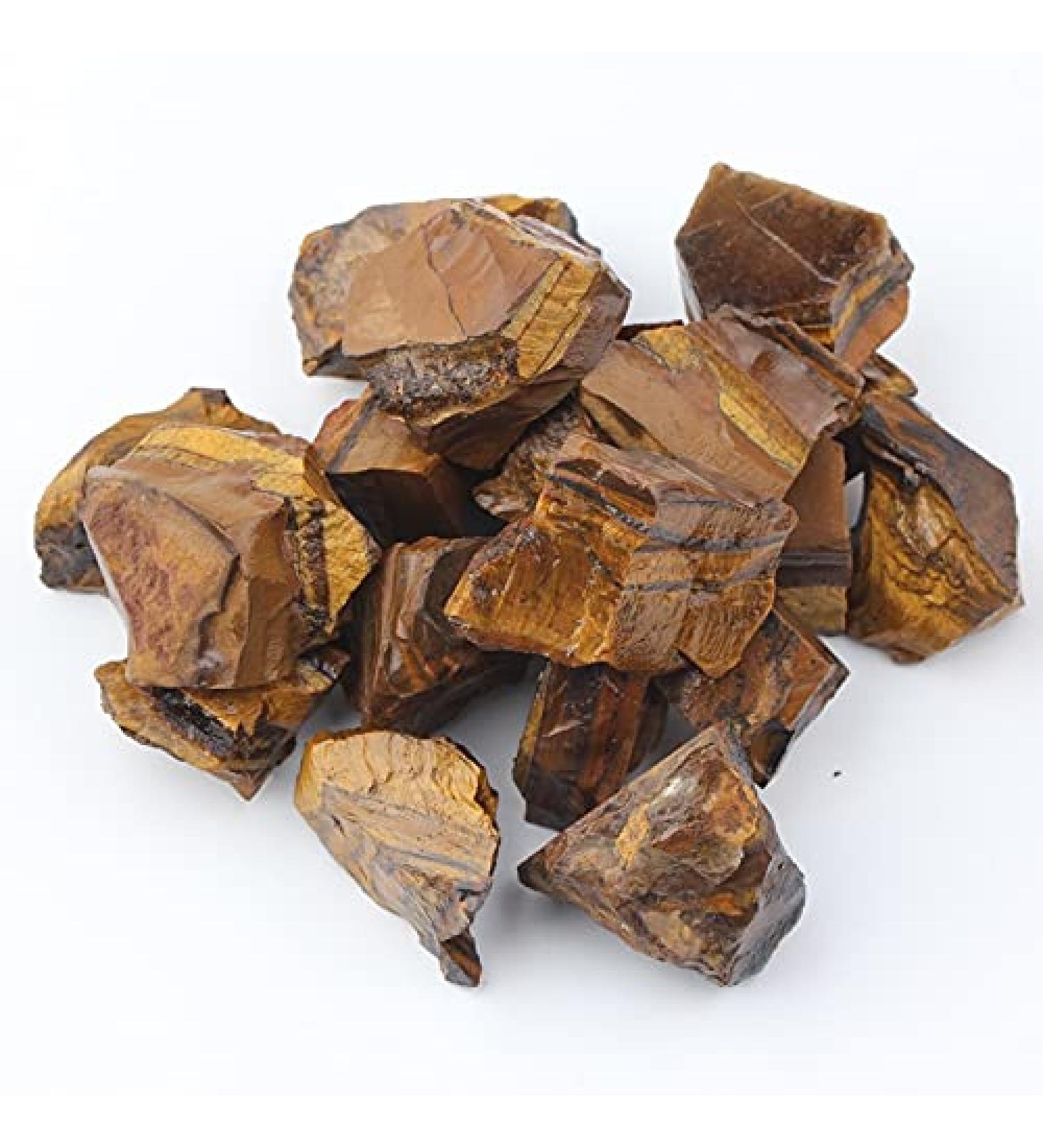 Natural Crystal Rough 100g Bulk Lots Raw Rough Crystal Quartz Natural Rock Stone Amethyst Citrine Fluorite Specimen Garden Decor (Color : Tigers Eye) - Buy Online on GoSupps.com