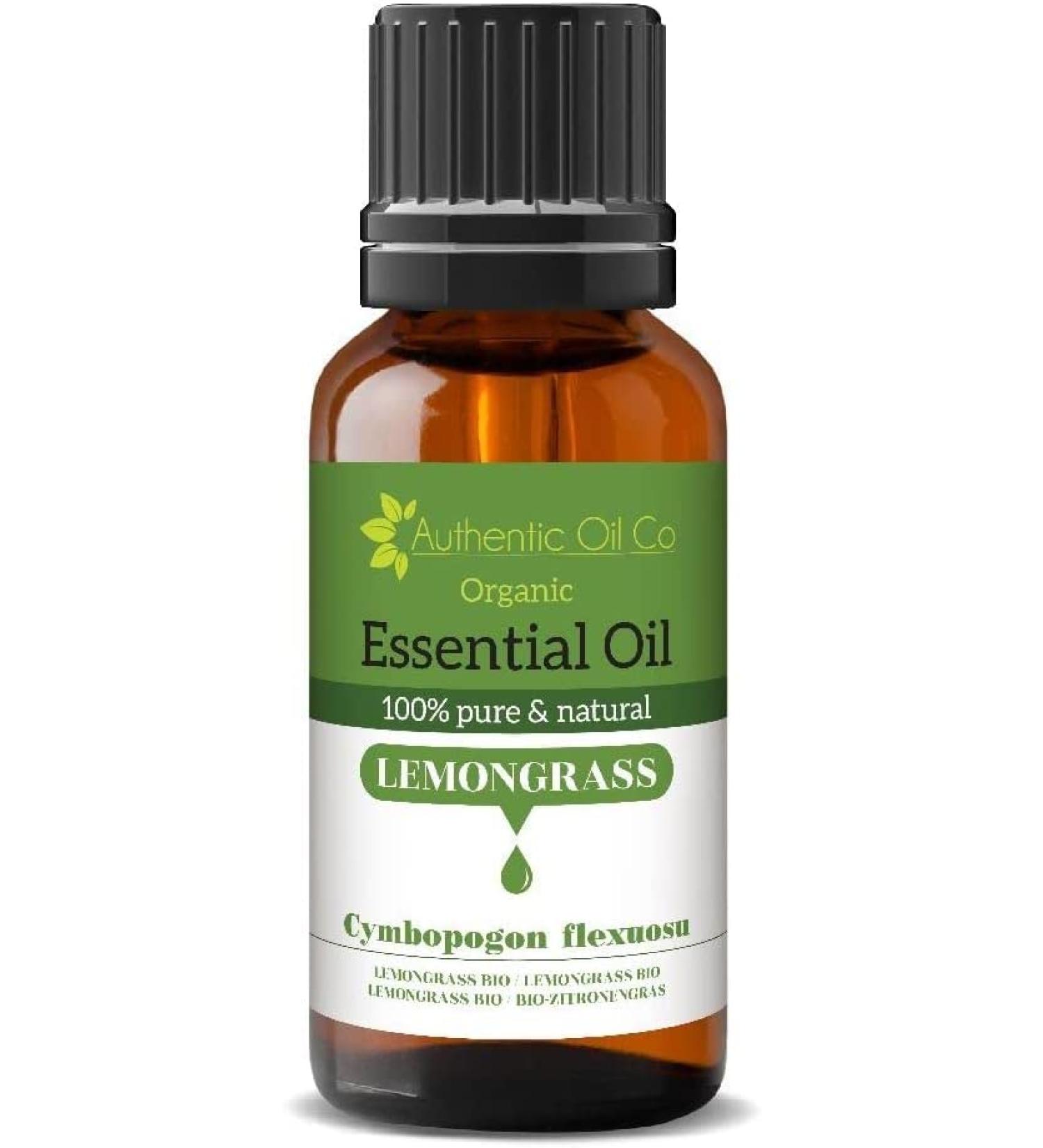Pure and Natural Organic Lemongrass Essential Oil (10 ml) 10 ml (Pack of 1)