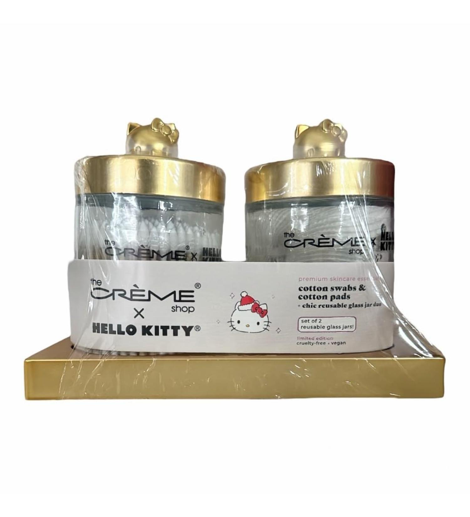 The Creme Shop Cotton swabs & Cotton Pads Set of 2 Gold