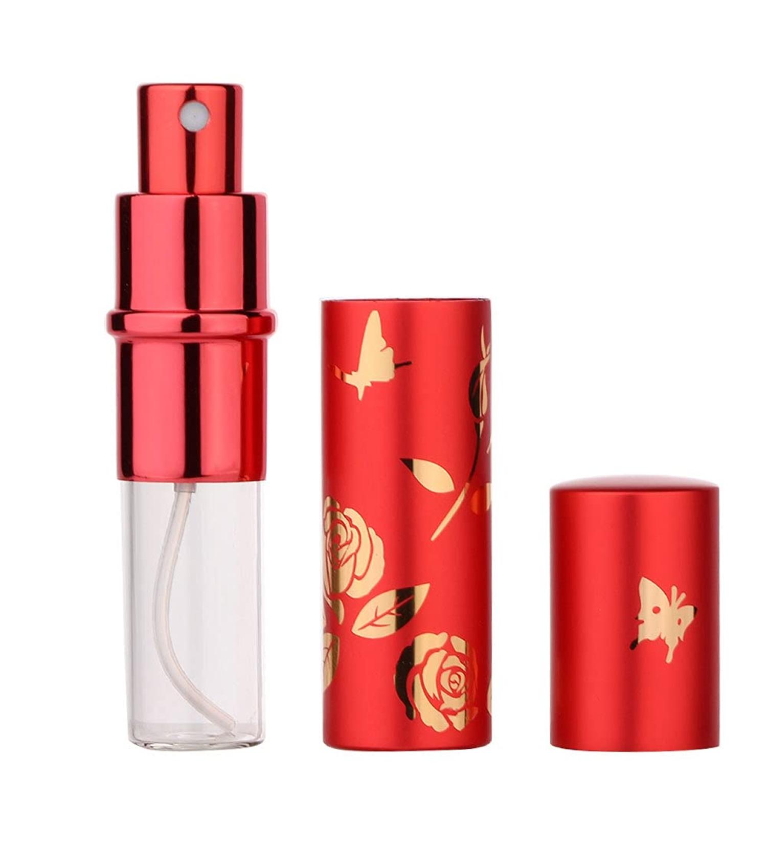 Verdant Touch Perfume Spray Bottle Portable Perfume Bottle Aluminum Atomizer 10ml Empty Cosmetic Spray Bottle (Red) - Buy Online on GoSupps.com