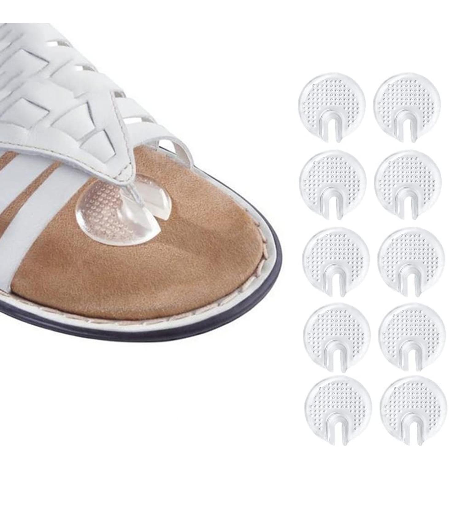 5 Pairs Transparent Thong Sandal Toe Guards - Removable Cushions for Sandal Flip-Flop - Toe Protectors - Buy Online on GoSupps.com